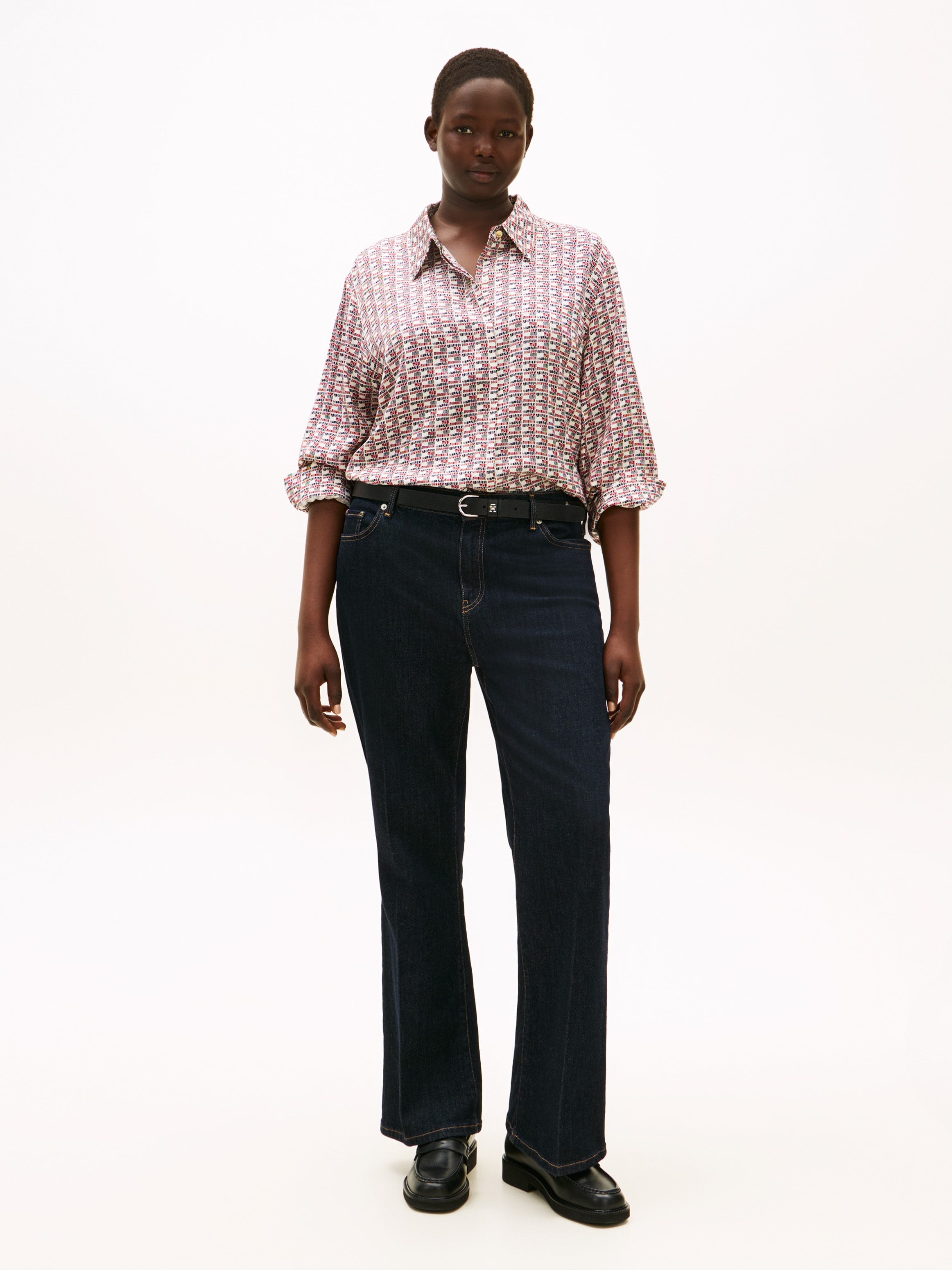 Tommy Hilfiger Curve Shirtbluse »CRV VIS TWILL LS REGULAR SHIRT«