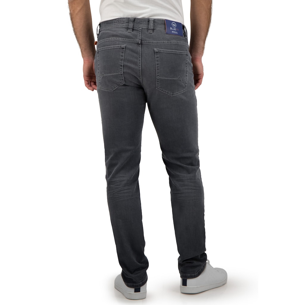 Brühl Slim-fit-Jeans »York DO FX«, in Dual FX Querstretch Denim