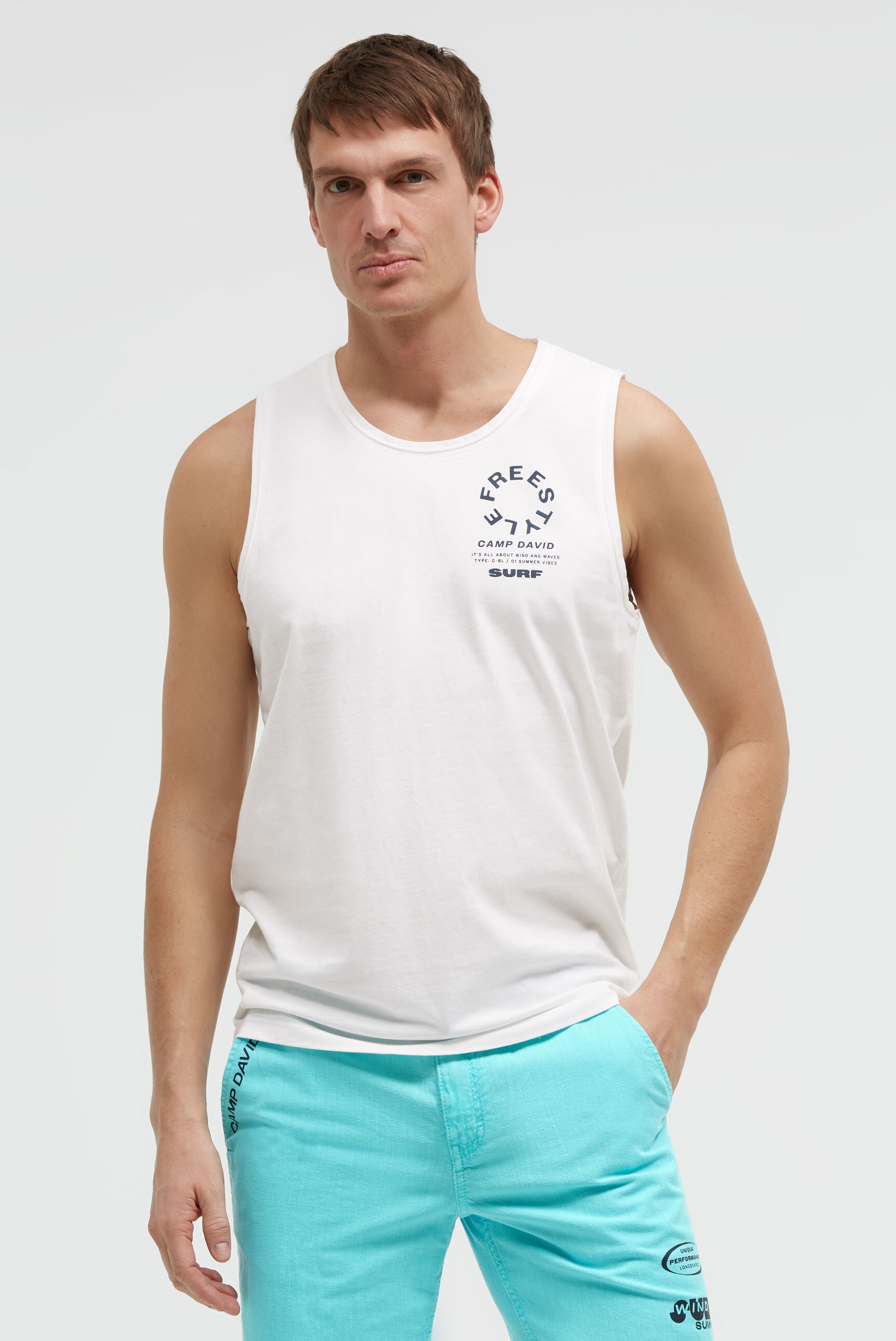 CAMP DAVID Tanktop aus Baumwolle