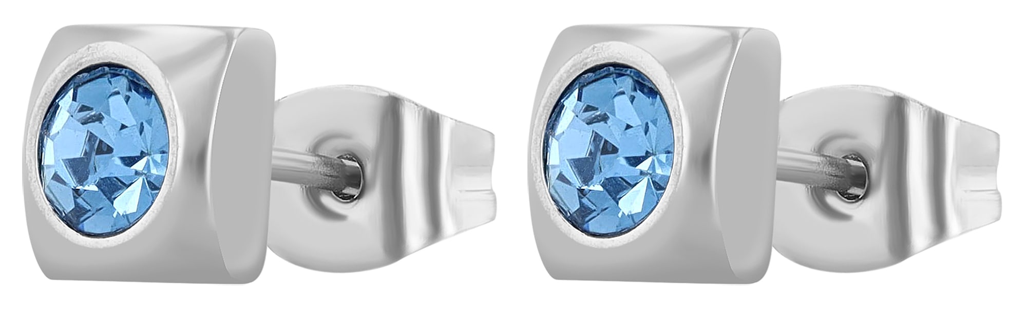 Adelia´s Paar Ohrhänger "Damen Ohrringe – Ohrstecker aus Edelstahl mit Stra günstig online kaufen