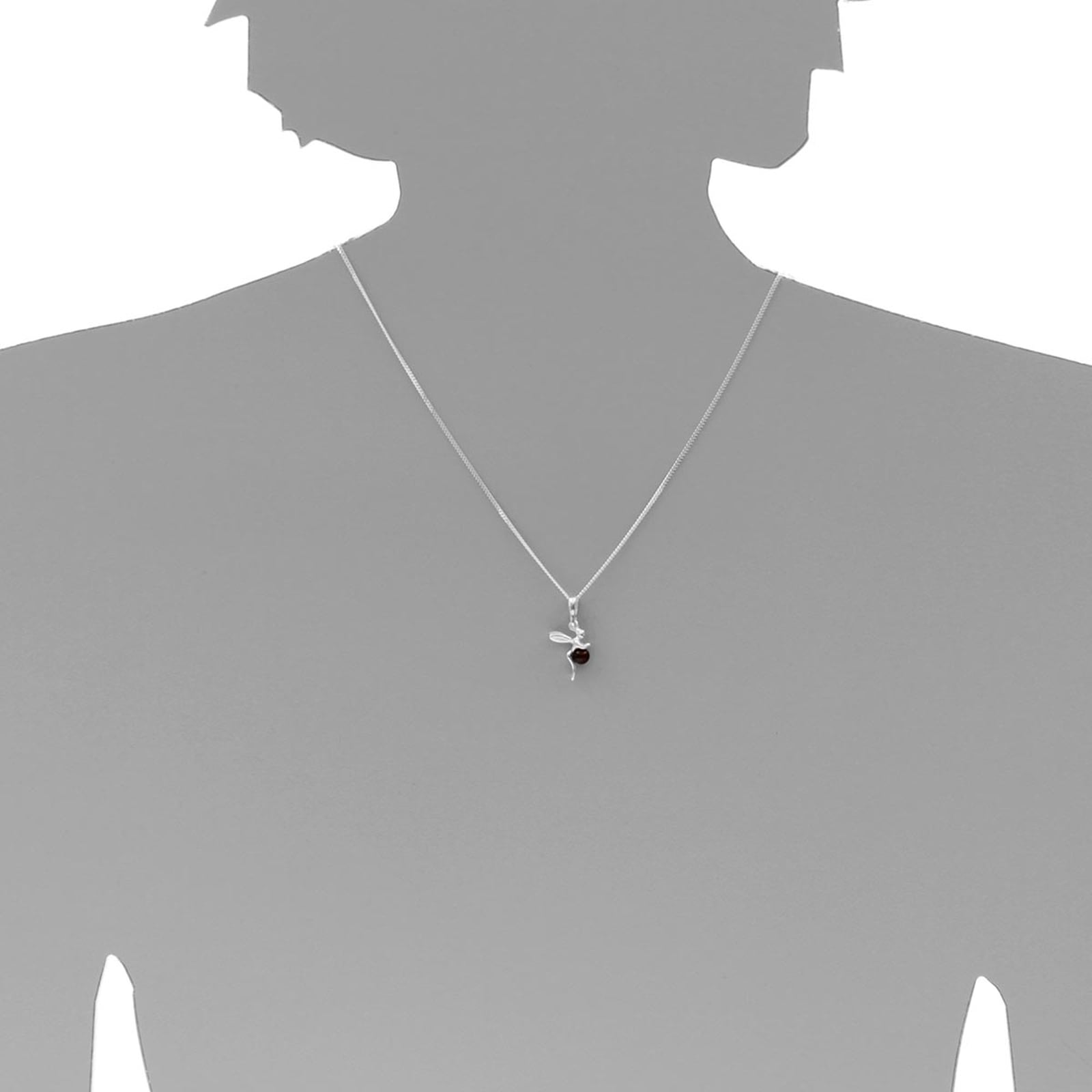 OSTSEE-SCHMUCK Kette mit Anhänger »Ostsee-Schmuck Kette mit Anhänger Elfe Kette mit Anhänger Elfe«, (2 tlg.)