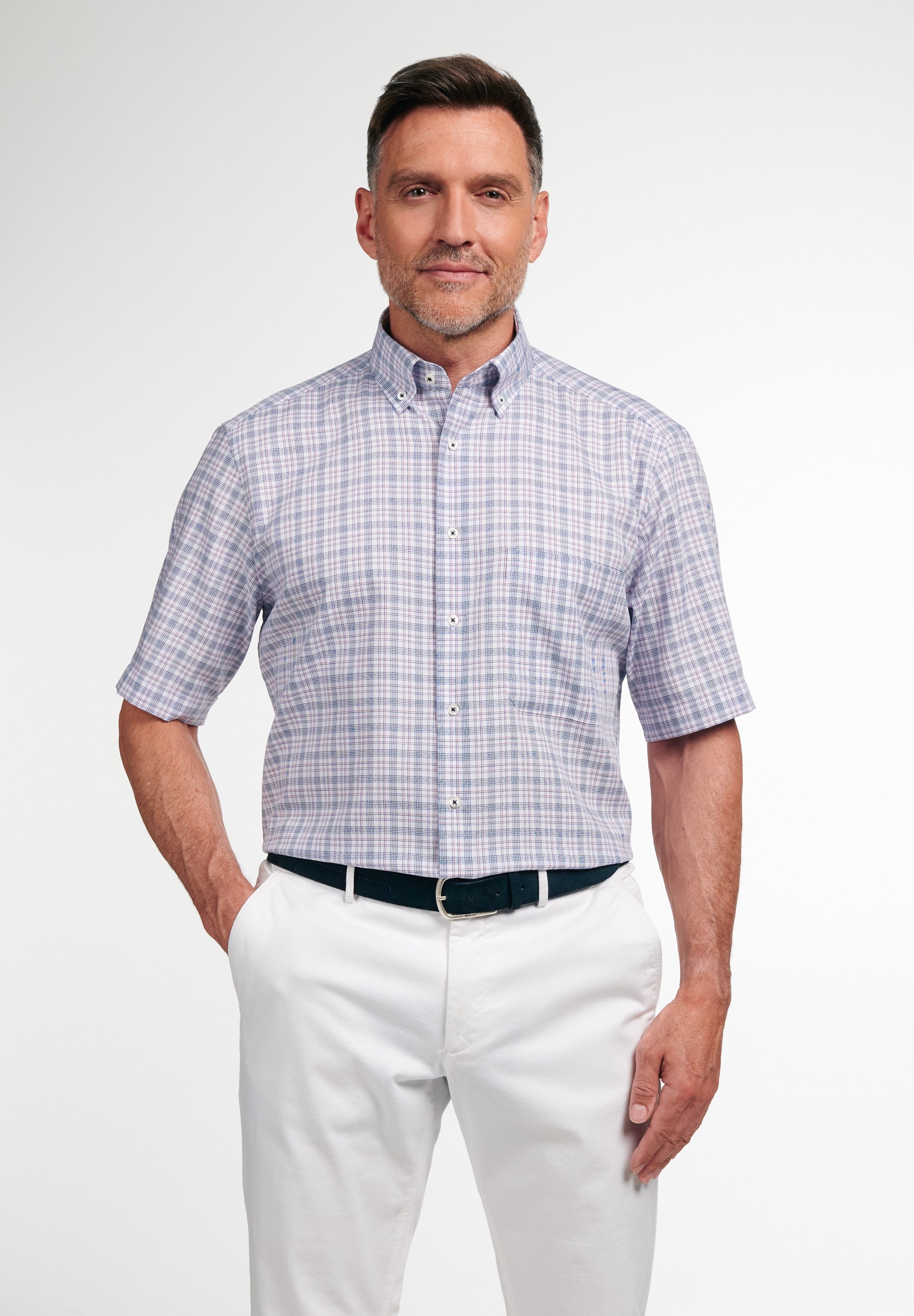 Eterna Kurzarmhemd "COMFORT FIT" NON IRON (bügelfrei) günstig online kaufen