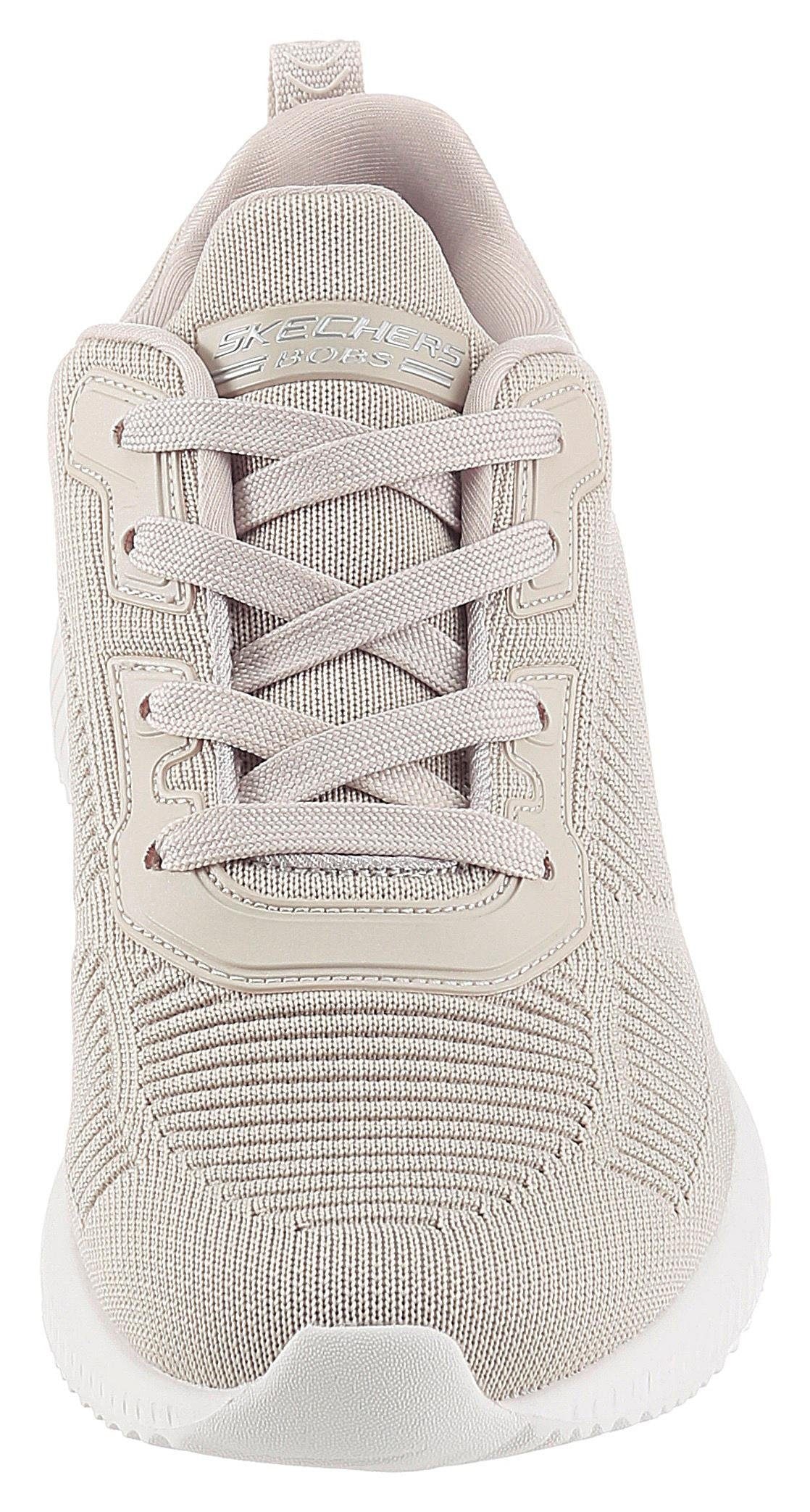 Skechers Sneaker »Bobs Squad - Tough Talk«, Freizeitschuh, Halbschuh, Schnürschuh mit Skech-Knit