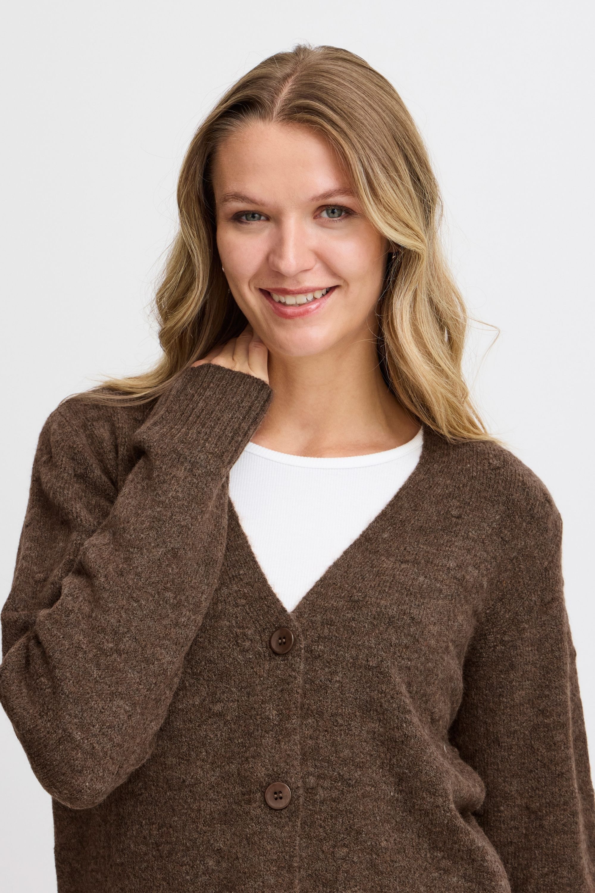 fransa Strickjacke »Strickjacke FRELISE CAR 1«