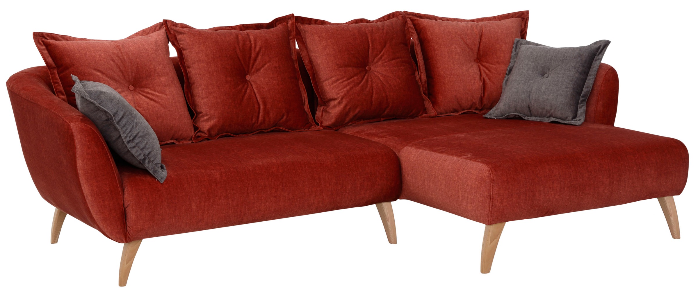Home affaire Ecksofa "Baggio formschöne Polsterecke, bequem, Breite 277cm, günstig online kaufen