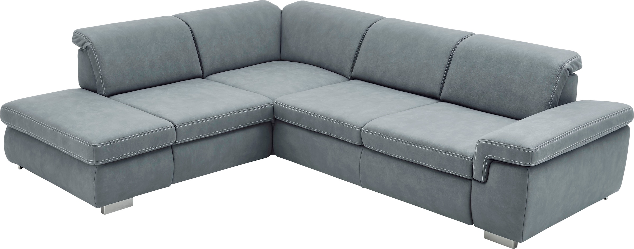 Die PlanBar Ecksofa »MP-IN17041 L-Form«, Sitztiefenverstellung, optional mit Kopfteilverstellung & Bettfunktion