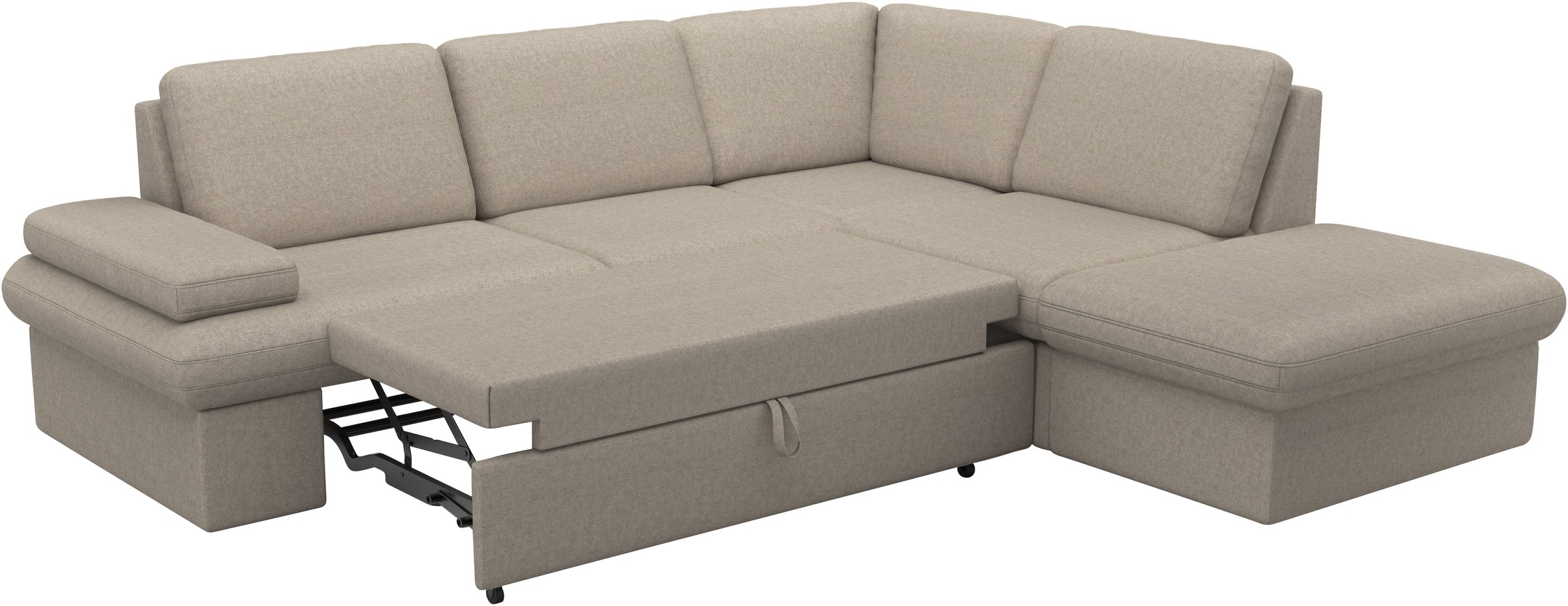 sit&more Ecksofa »Moreno L-Form, B: 238 cm«, mit Armteilverstellung, optional Bettfunktion