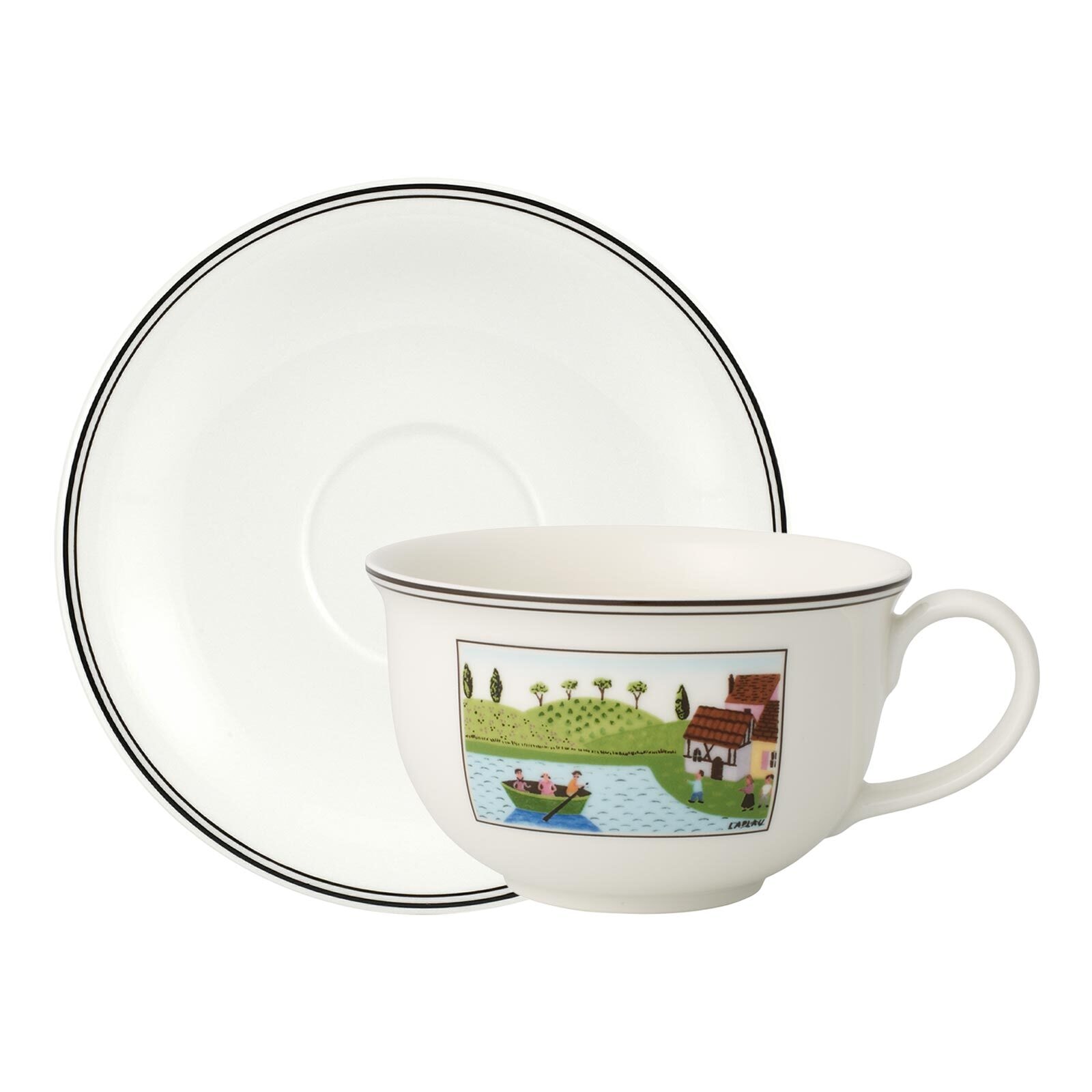 Villeroy & Boch Tasse "Café au lait Obertasse mit Untertasse Charm & Breakf günstig online kaufen