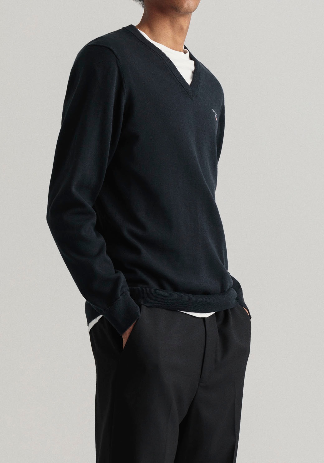 Gant V-Ausschnitt-Pullover »CLASSIC COTTON V-NECK - NEW« ▷ kaufen | BAUR | V-Pullover
