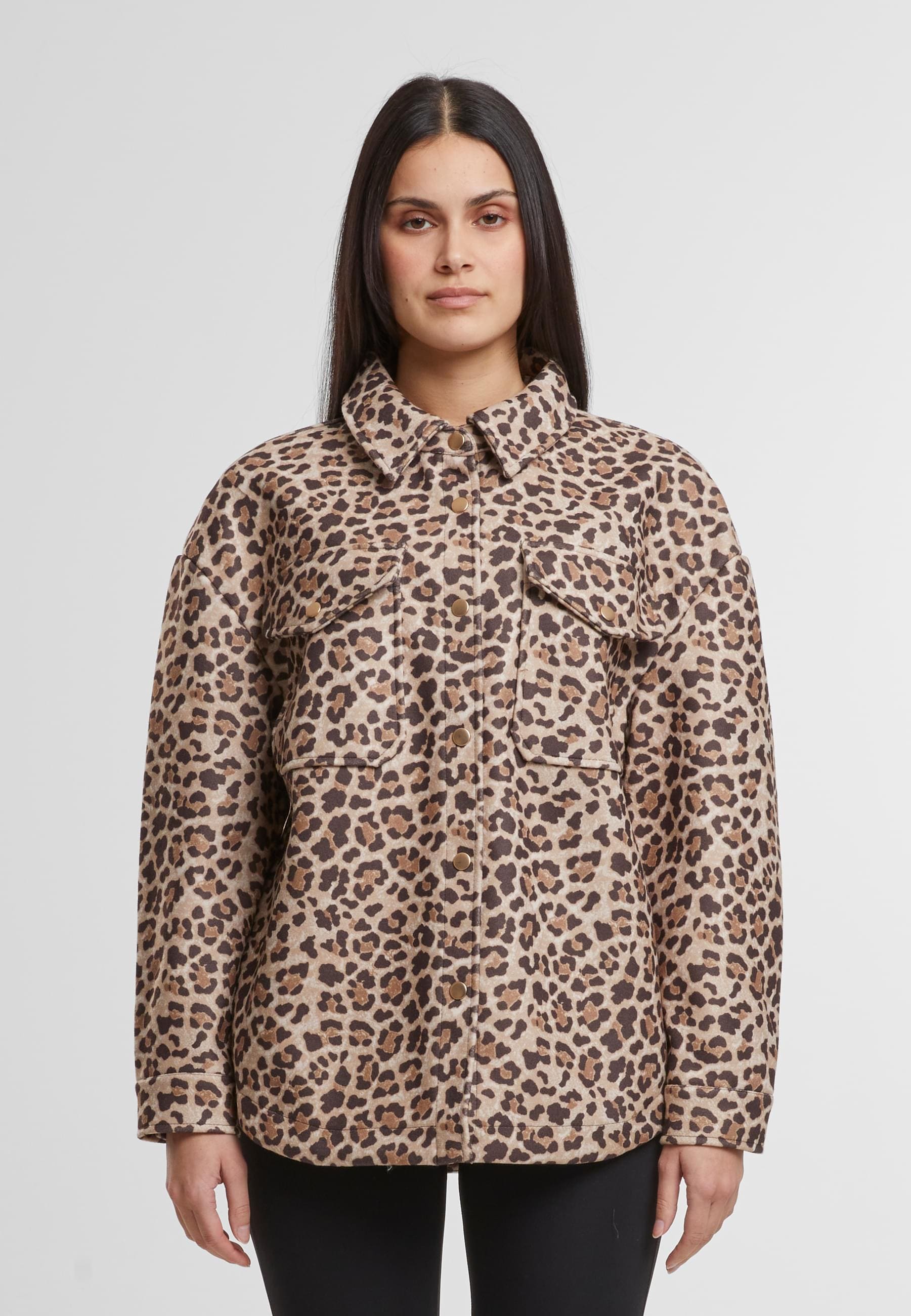 URBAN CLASSICS Allwetterjacke »Urban Classics Damen Ladies AOP Overshirt«, (1 St.), ohne Kapuze