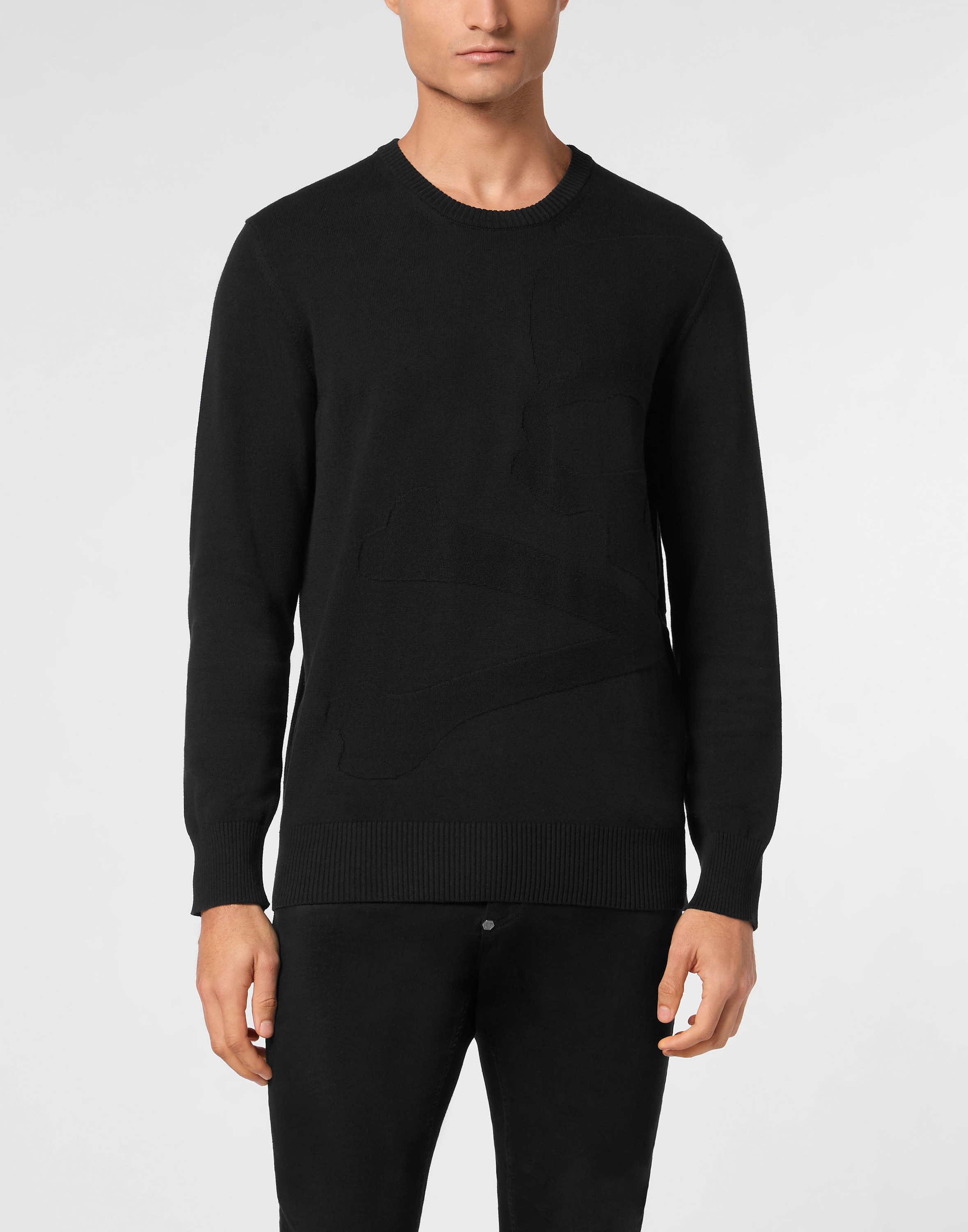 Thumbnail - PHILIPP PLEIN Rundhalspullover "Skull&Bones"