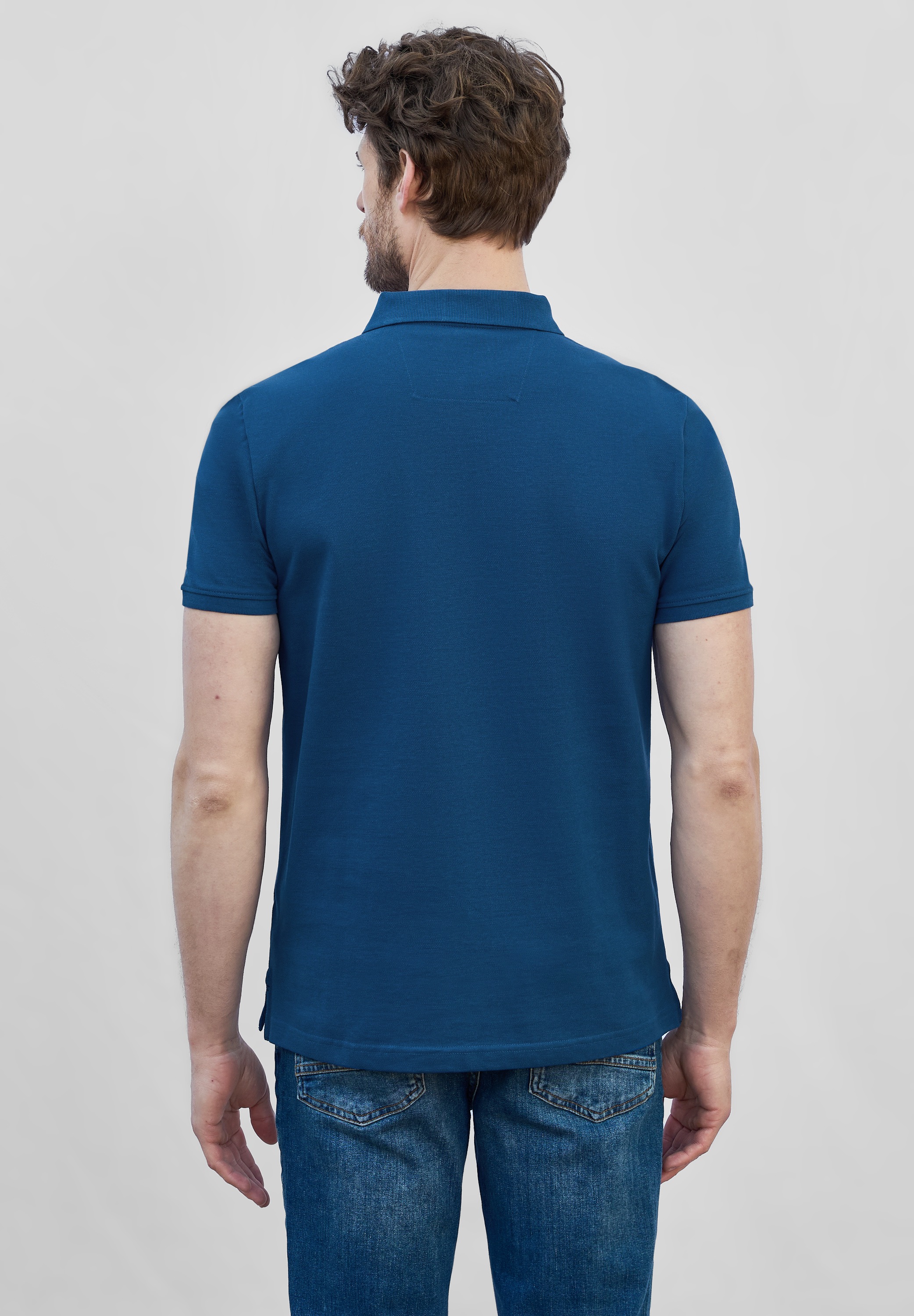 STREET ONE MEN Poloshirt, aus reiner Baumwolle