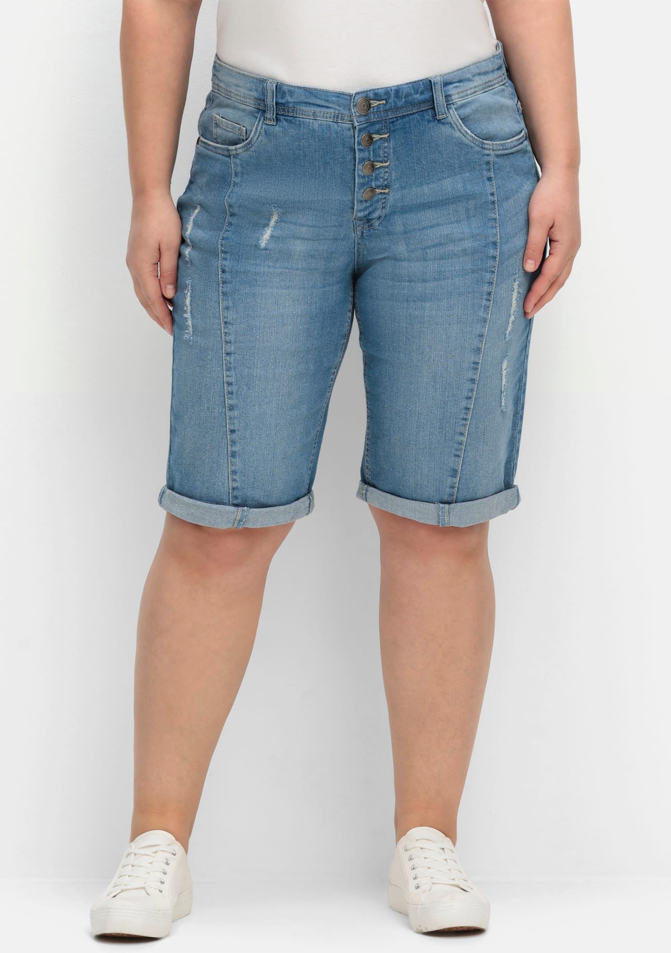 Sheego Jeansbermudas, (1 tlg.) günstig online kaufen