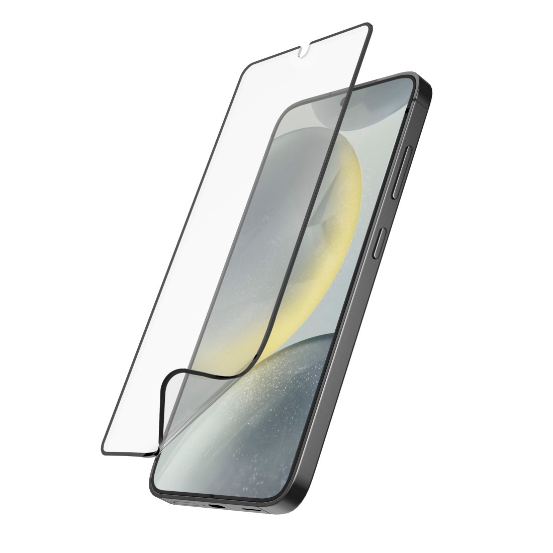 Hama Displayschutzglas »Displayschutz für Galaxy S25 (Panzerglasfolie, D3O, Montagehilfe)«, für Samsung Galaxy S25
