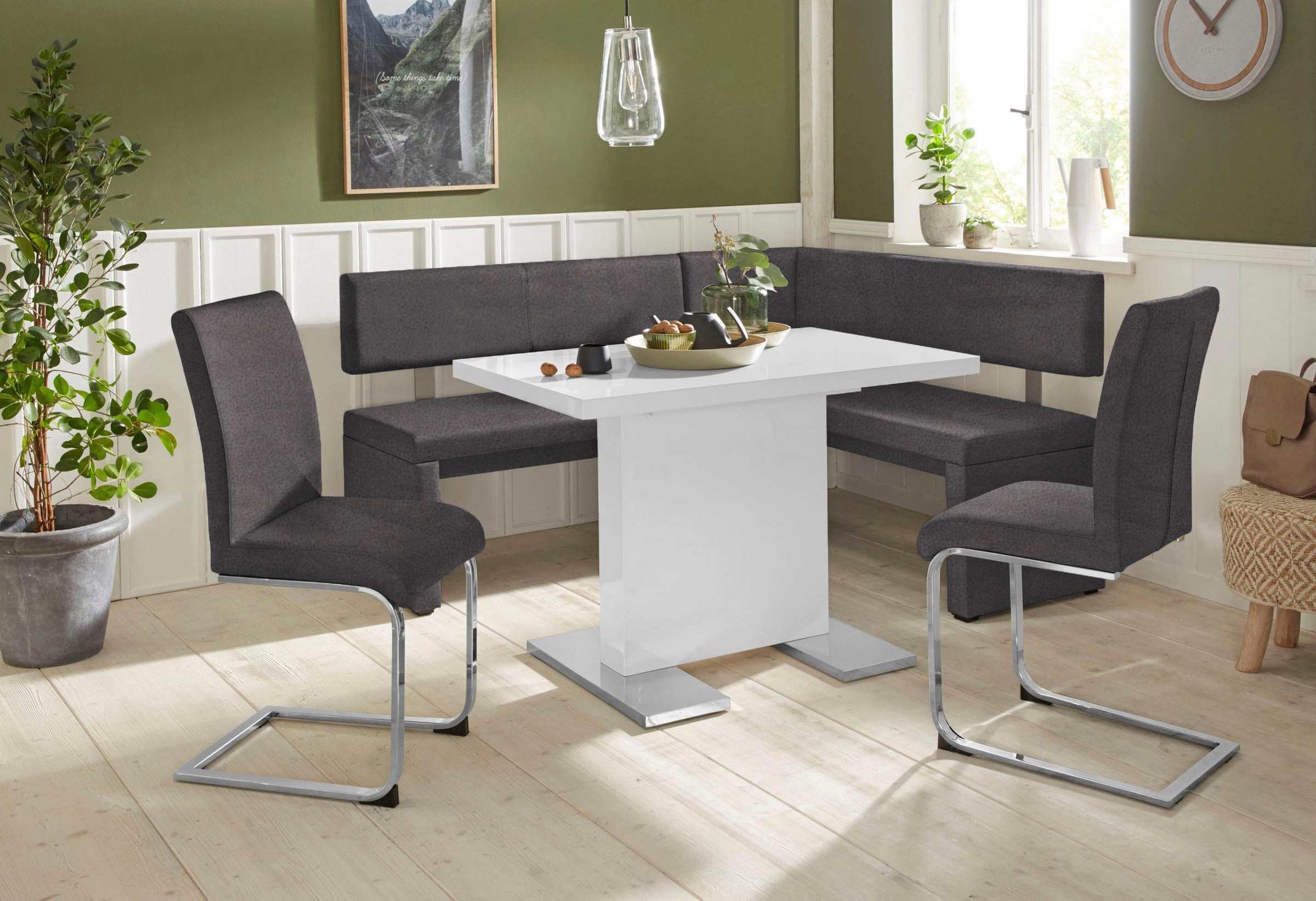 Home affaire Freischwinger "Charissa", (Set), 2 St., Microfaser, Bezug in v günstig online kaufen
