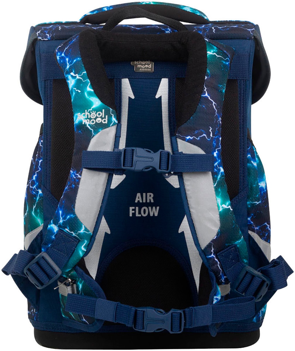 SCHOOL-MOOD® Schulranzen »Champion Pro«, retroreflektierende Flächen, mit LED-Patchy