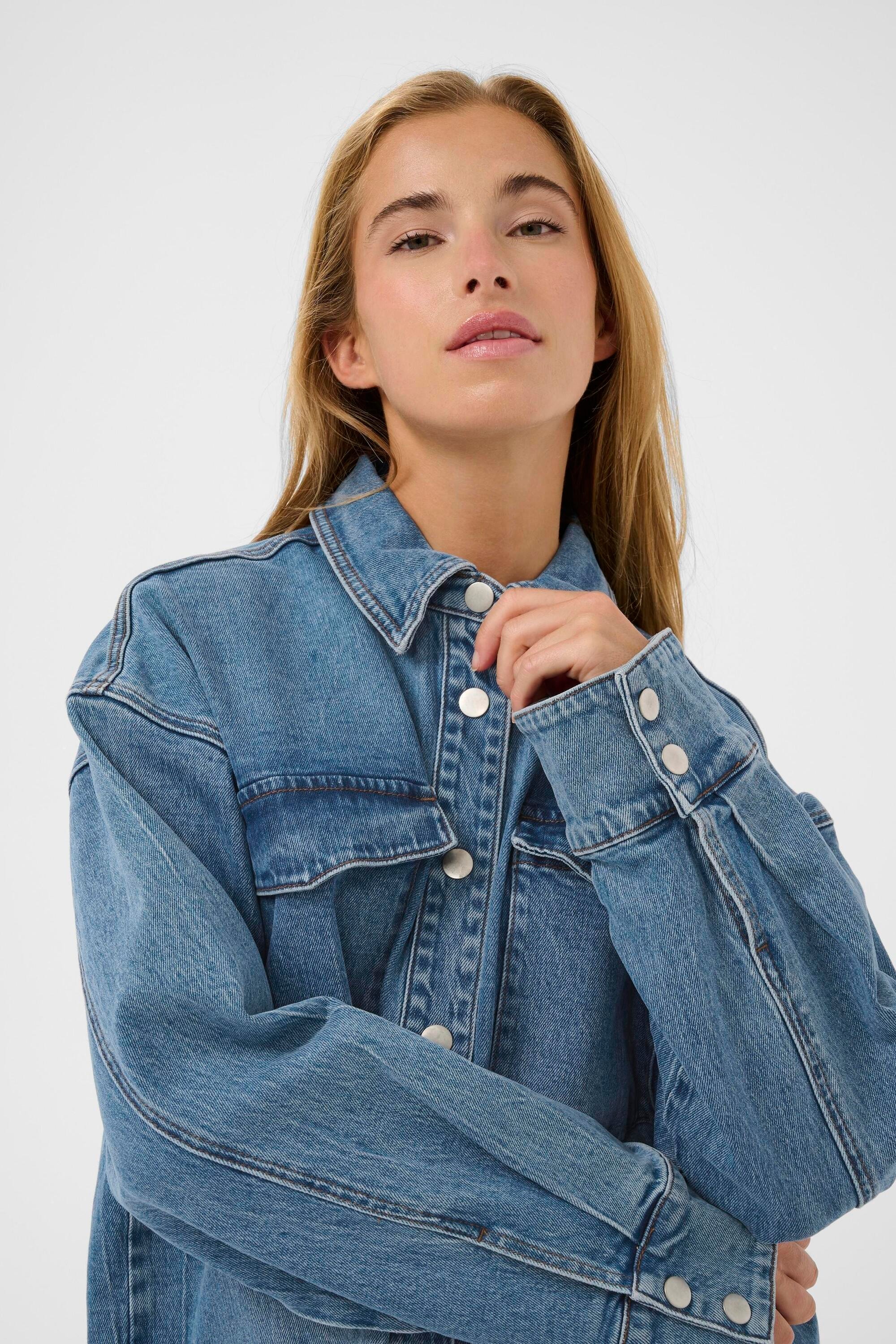 KAFFE Jeansbluse »Jeanshemd KAleanne«