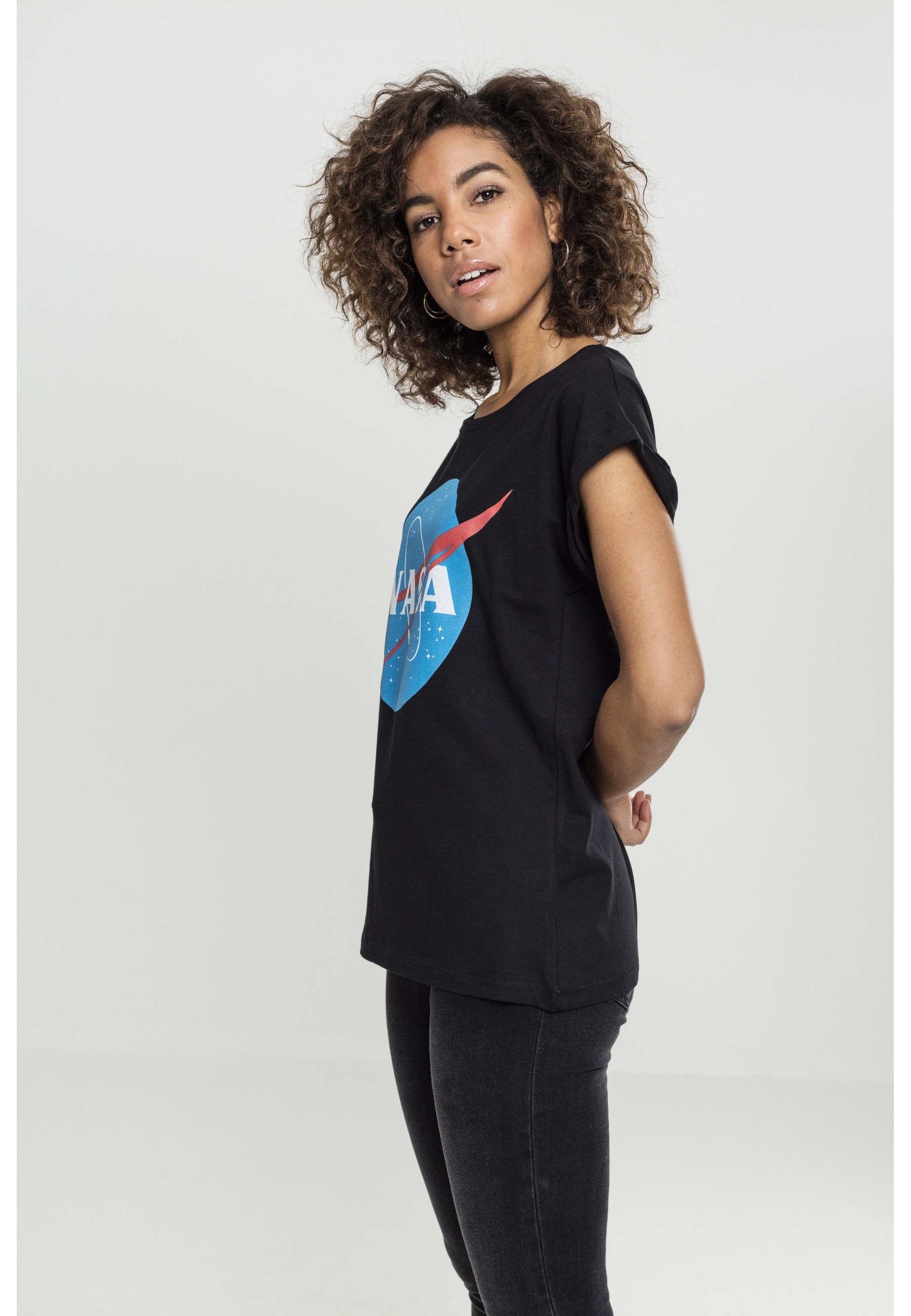 MisterTee T-Shirt »MisterTee Damen Ladies NASA Insignia Tee« 1 Stk.