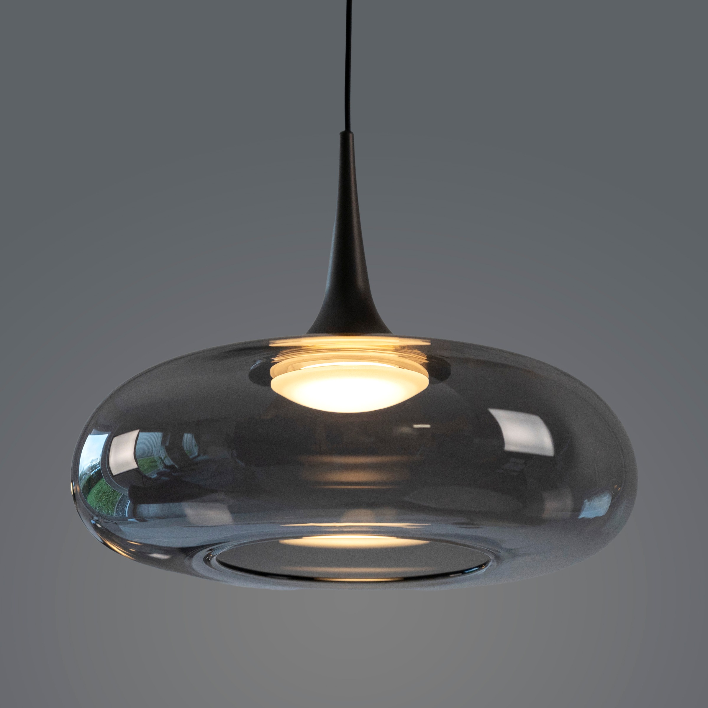 SCHÖNER WOHNEN-Kollektion LED Pendelleuchte »POSH« LED-Board 1 Stk. Warmweiß SCHÖNER WOHNEN Kollektion, SimplyDim, Memoryfunktion, Comfort-Lift