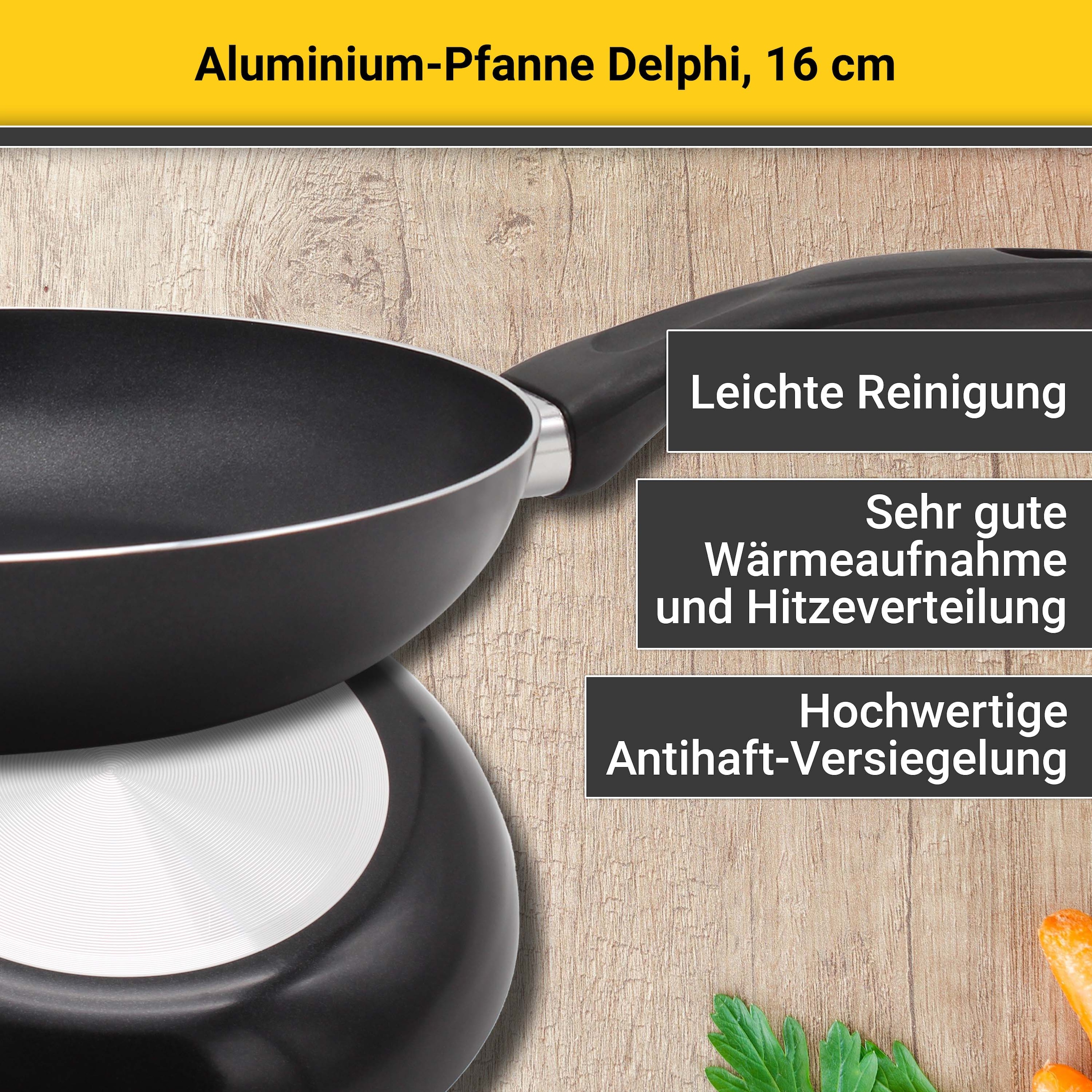 Krüger Bratpfanne »Delphi«, Aluminium, (1 tlg.), Induktion