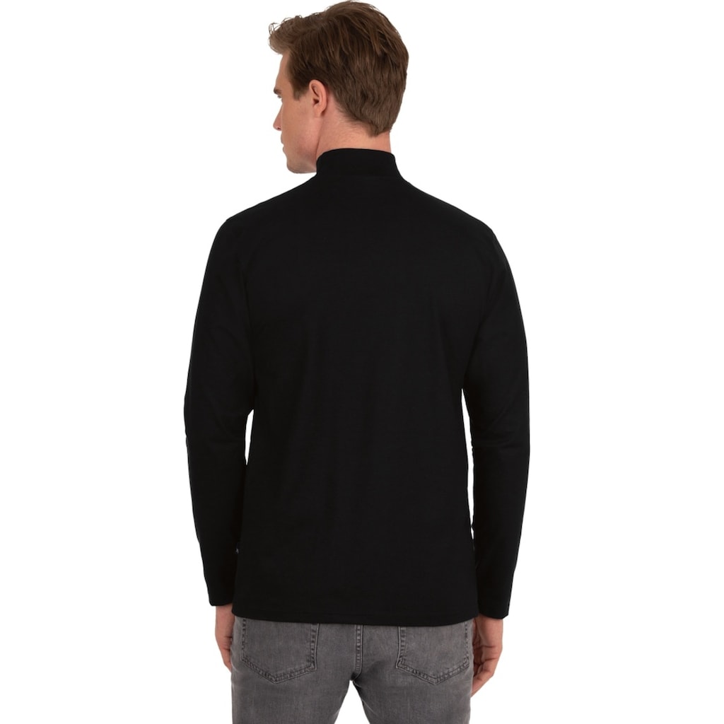 Trigema Longsleeve »TRIGEMA Langarm Shirt mit Stehkragen«, (1 tlg.)