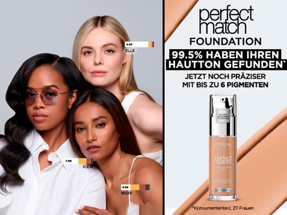 L'ORÉAL PARIS Foundation »Perfect Match Make-Up«, mit langanhaltender Formel