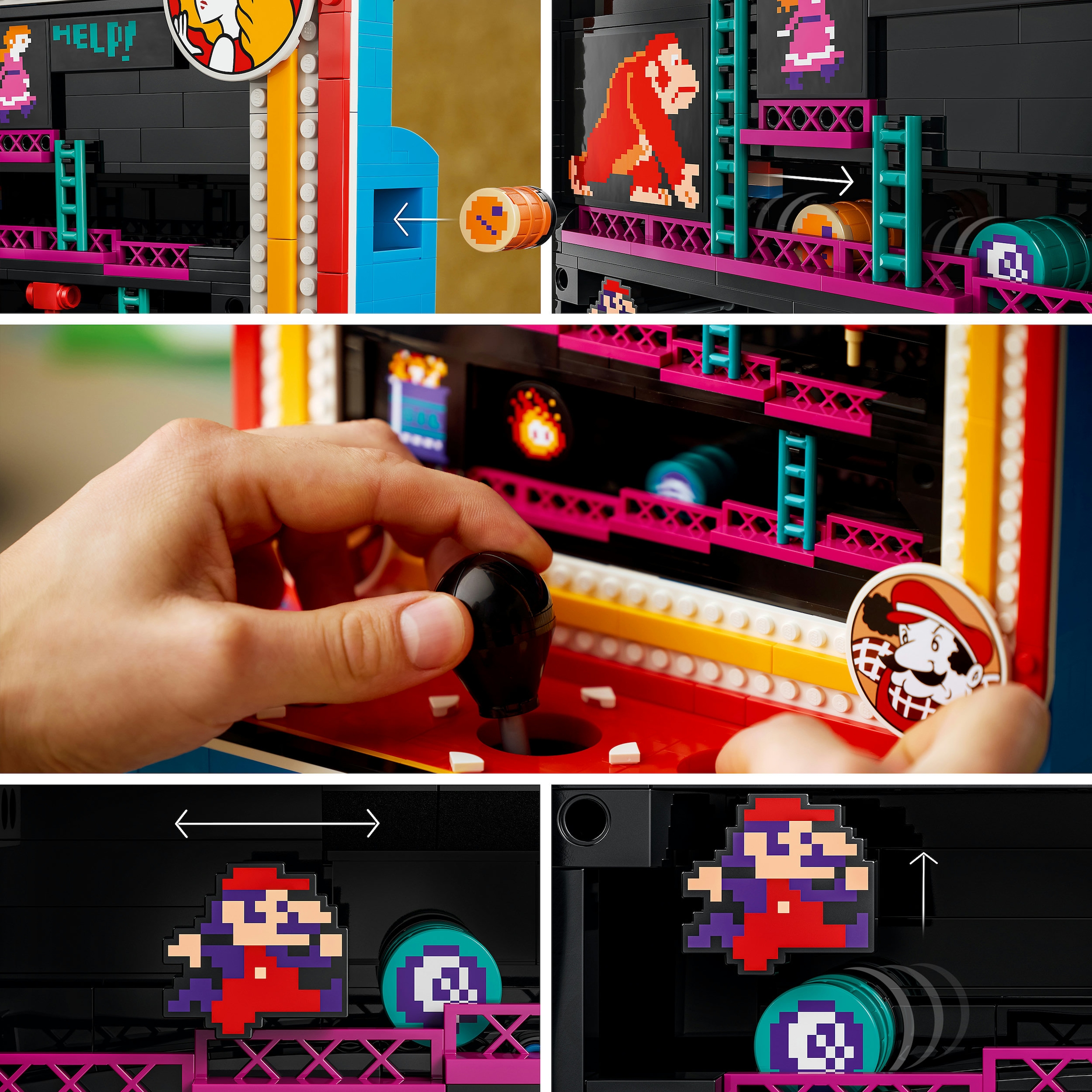 LEGO® Konstruktionsspielsteine »Donkey Kong Arcade (72051), LEGO Super Mario« Made in Europe