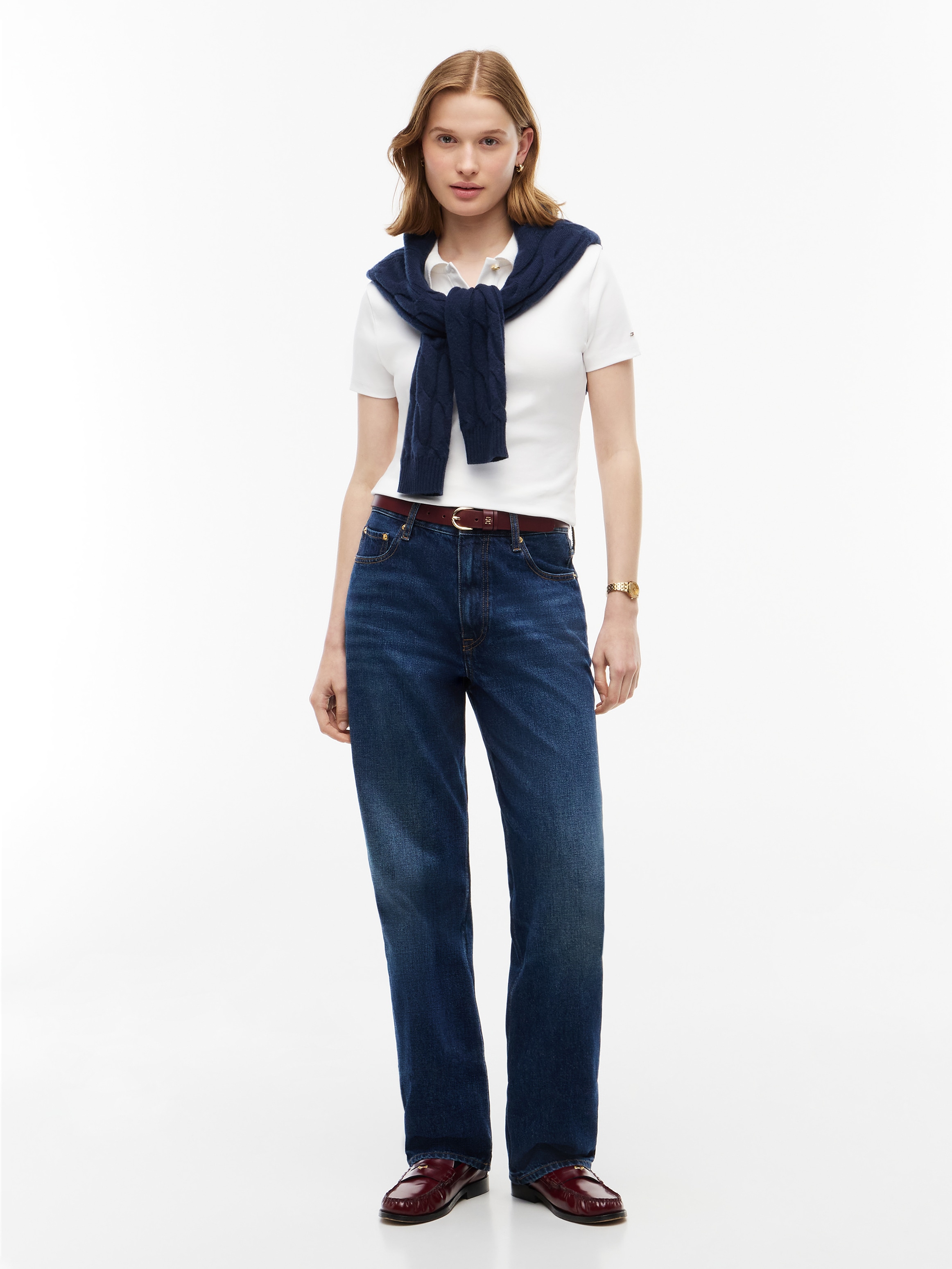 Tommy Hilfiger Poloshirt »GOLD BUTTON REG S/S POLO« Baumwolle
