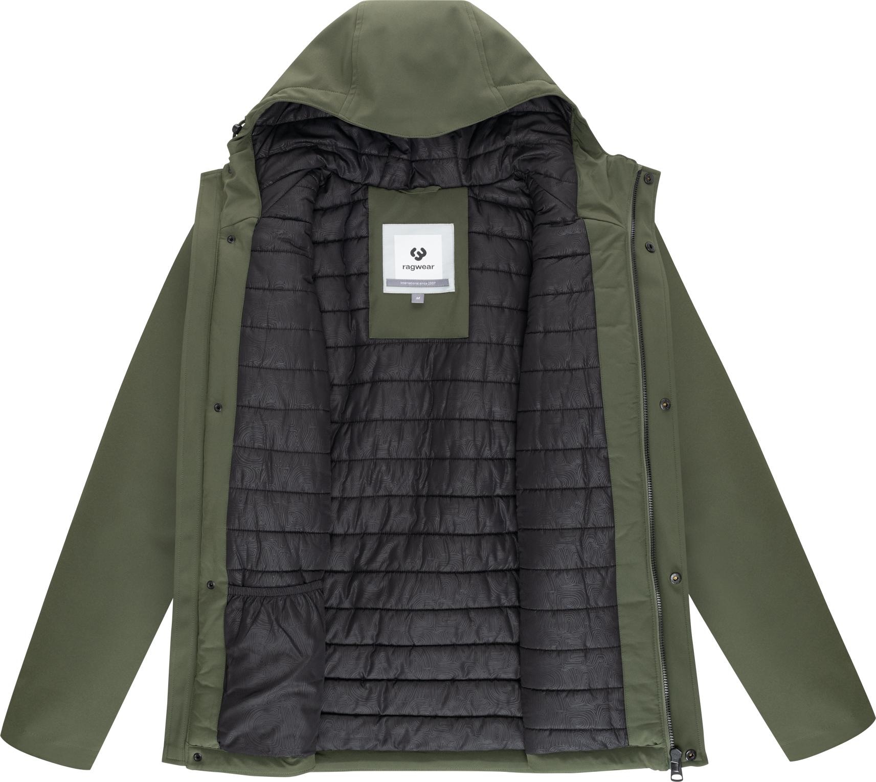 Ragwear Funktionsjacke »Shellis YOUMODO« mit Kapuze Wasserdichte Softshelljacke mit Kapuze