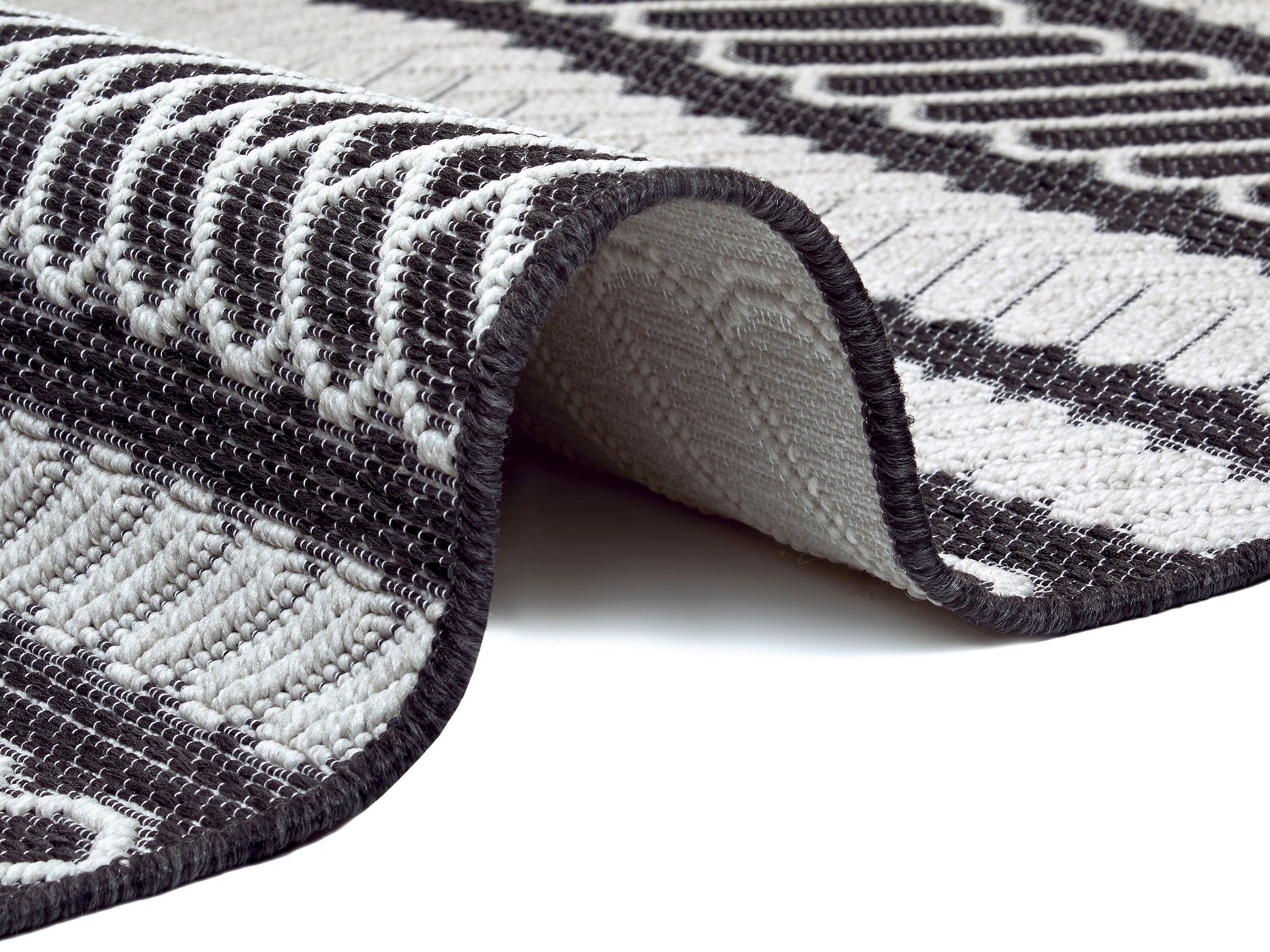 freundin Home Collection Designteppich »Somba«, rechteckig, 4 mm Höhe, Flachgewebe Makramee Optik, Robust, Pflegeleicht