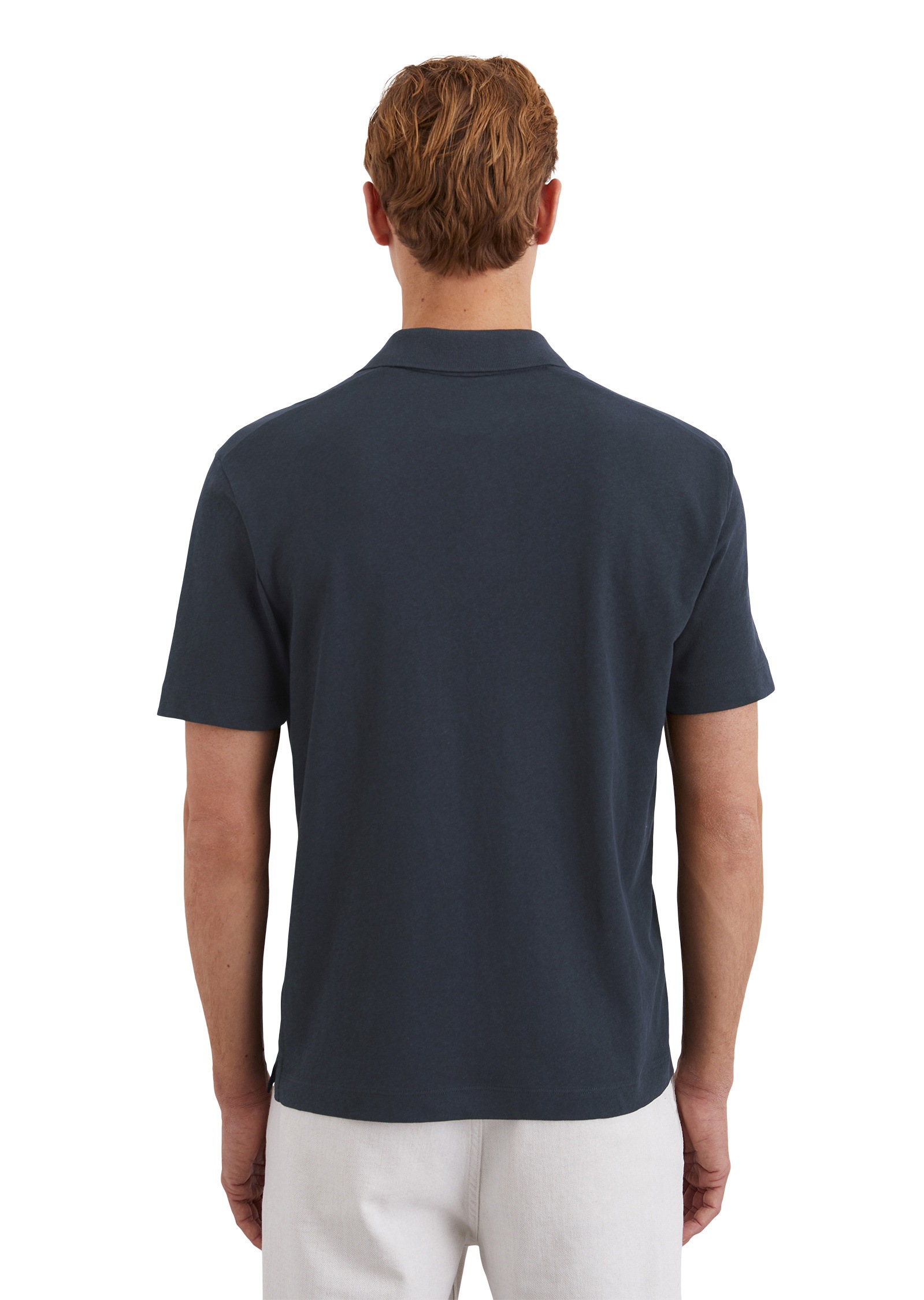 Marc O'Polo Poloshirt »aus Bio-Baumwolle und Leinen«
