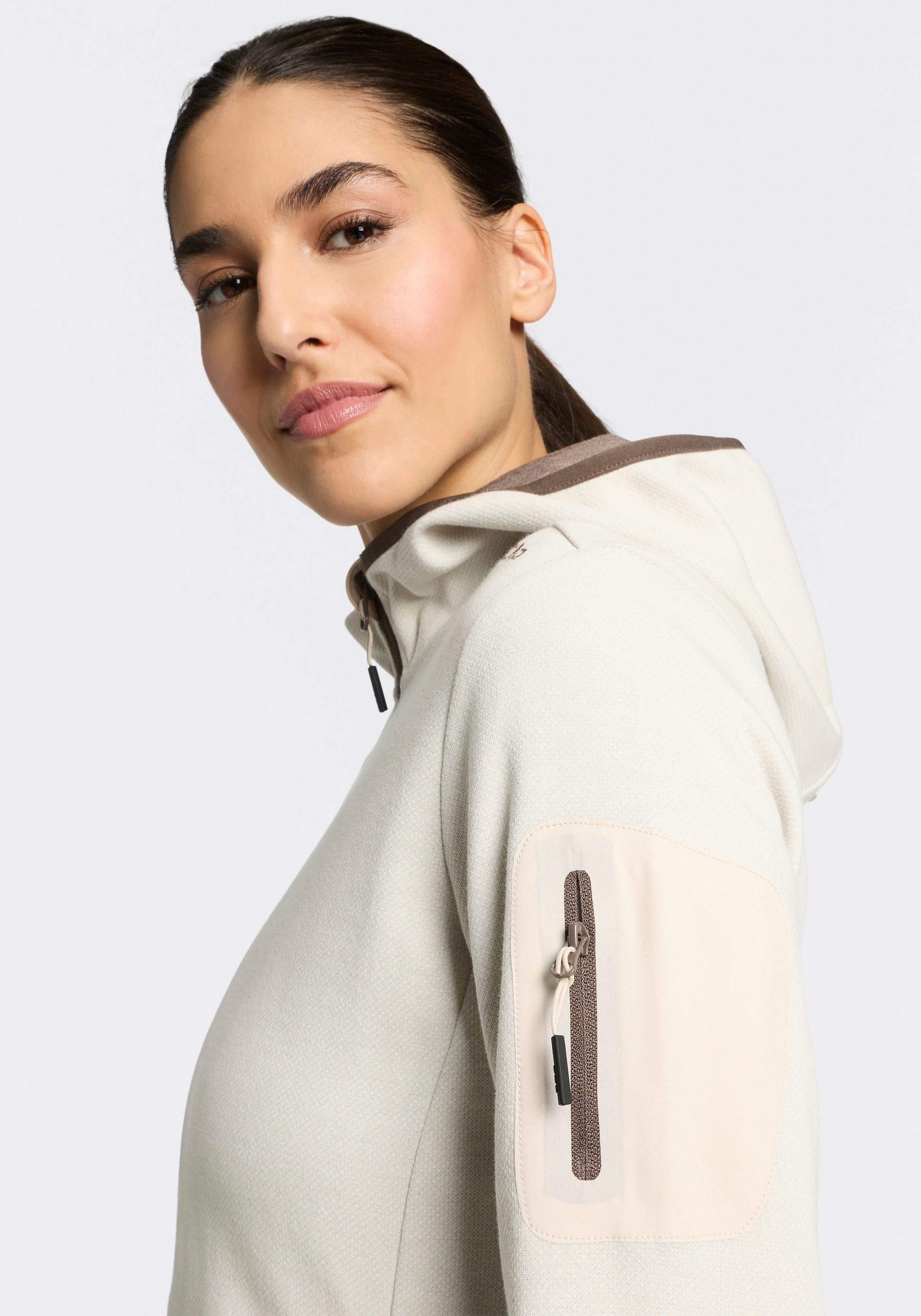 CMP Strickfleecejacke aus Polyester und Baumwolle, erhältlich in den Größen 34 bis 50