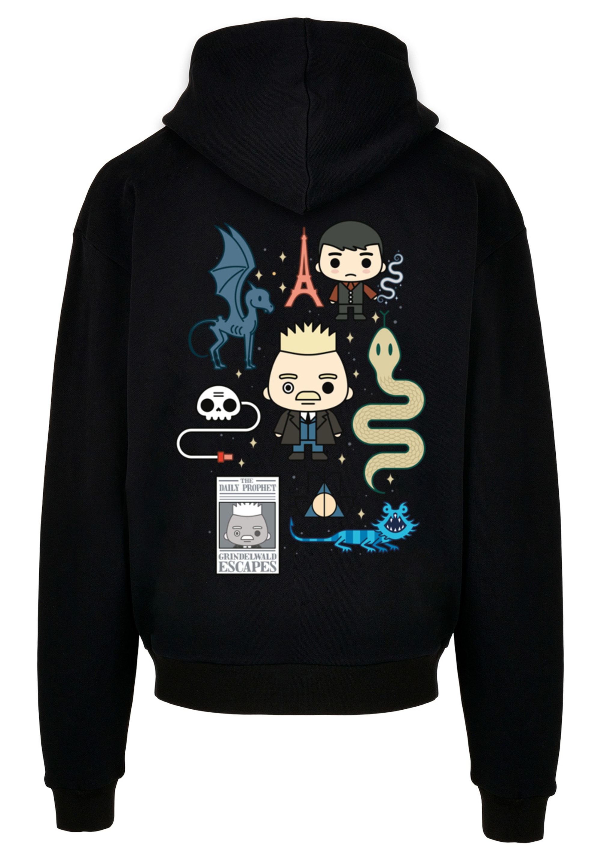 F4NT4STIC Kapuzenpullover »Phantastische Tierwesen 2 Chibi Grindelwald« Print
