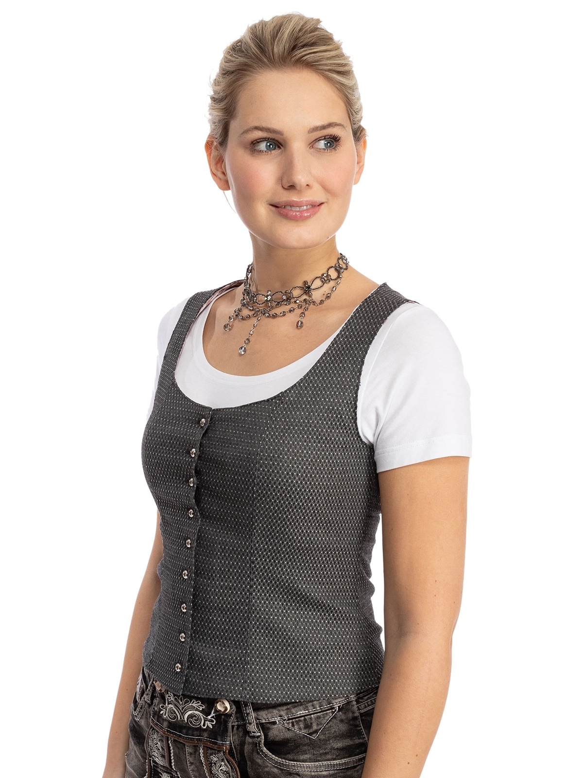 OS-Trachten Trachtenbluse »Mieder 453000-3924«