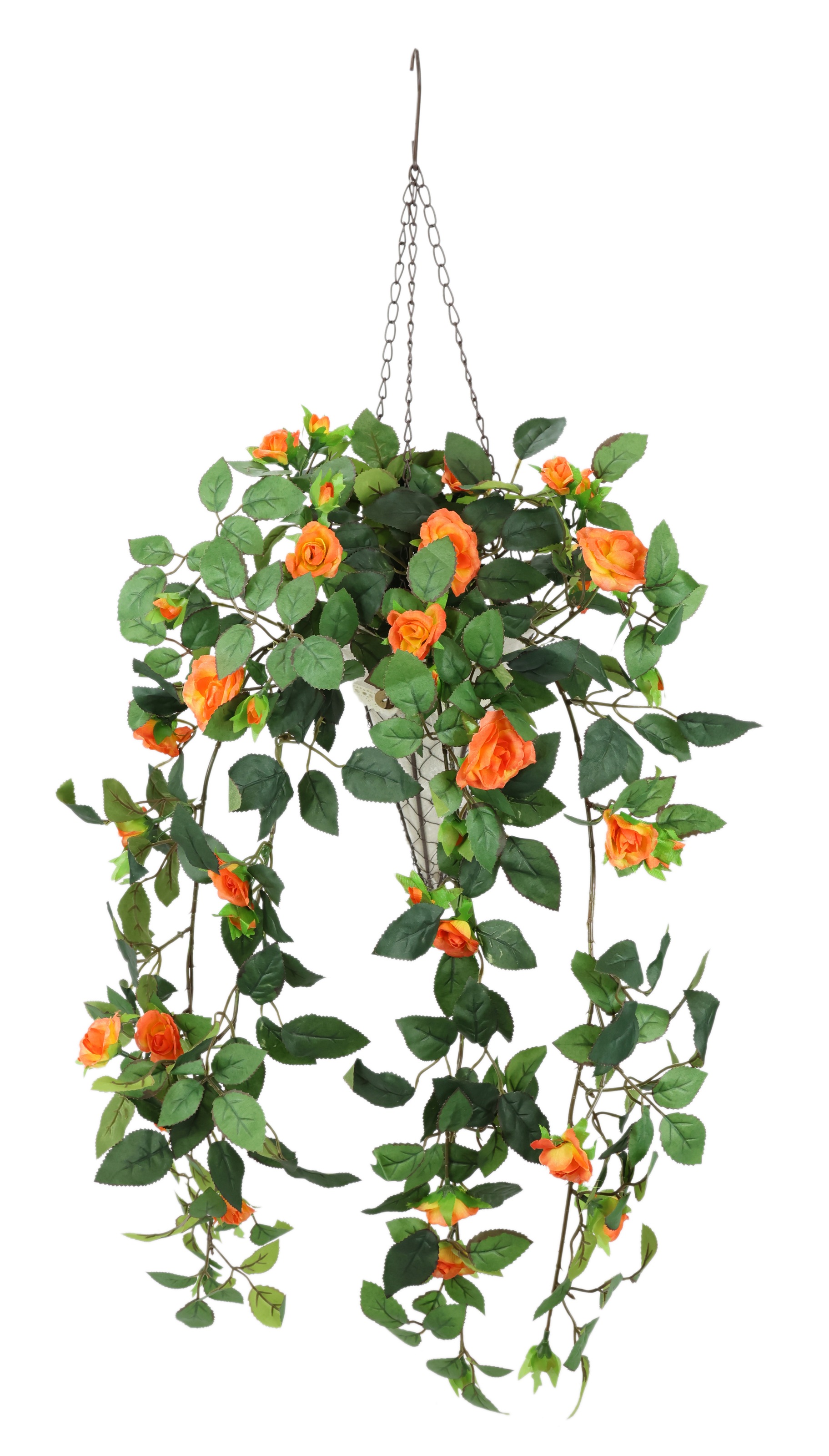 I.GE.A. Kunstpflanze "Künstlicher Rosenbusch im Korb", Rosen Deko Kunstblum günstig online kaufen