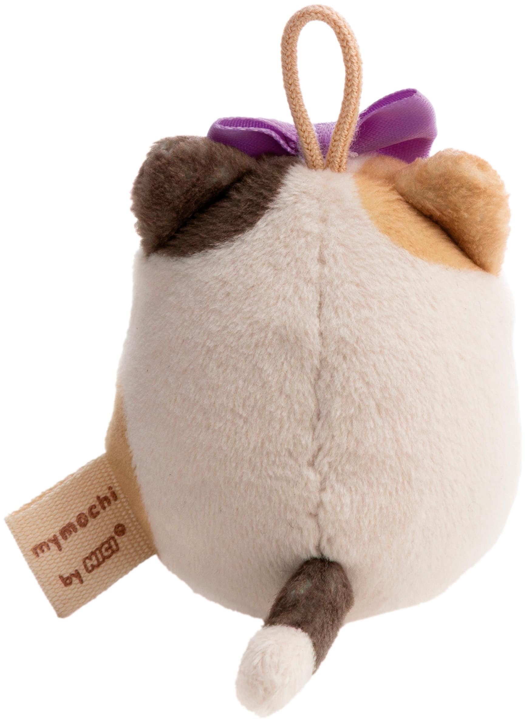 Nici »mymochi, Set Katze Angy 7cm mit Babyflasche & Bettchen mit Karabiner« in Geschenkbox