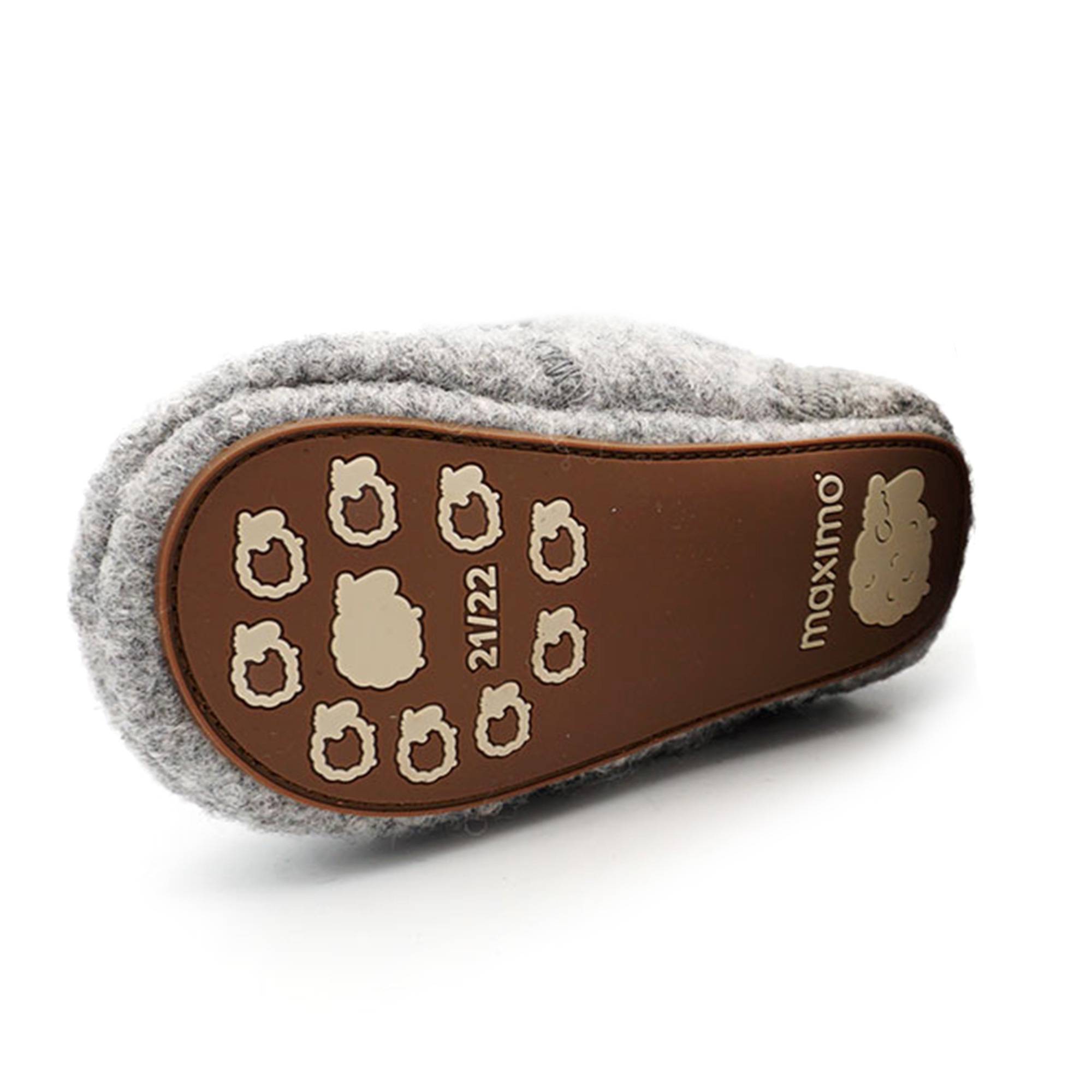 Thumbnail - MAXIMO Hausschuh Wolle, Anti-Rutsch-Sohle, Strickbündchen