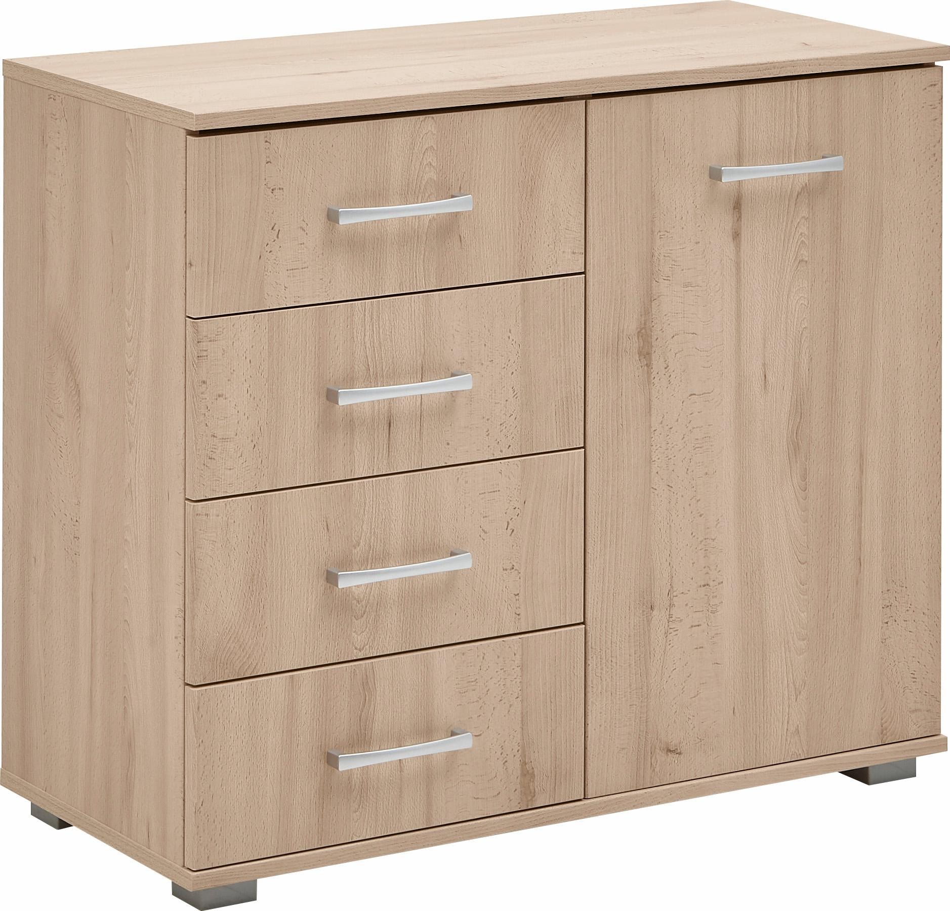 priess Kombikommode "Barcelona mit 4 Schubkästen und Tür in 6 Farben" günstig online kaufen