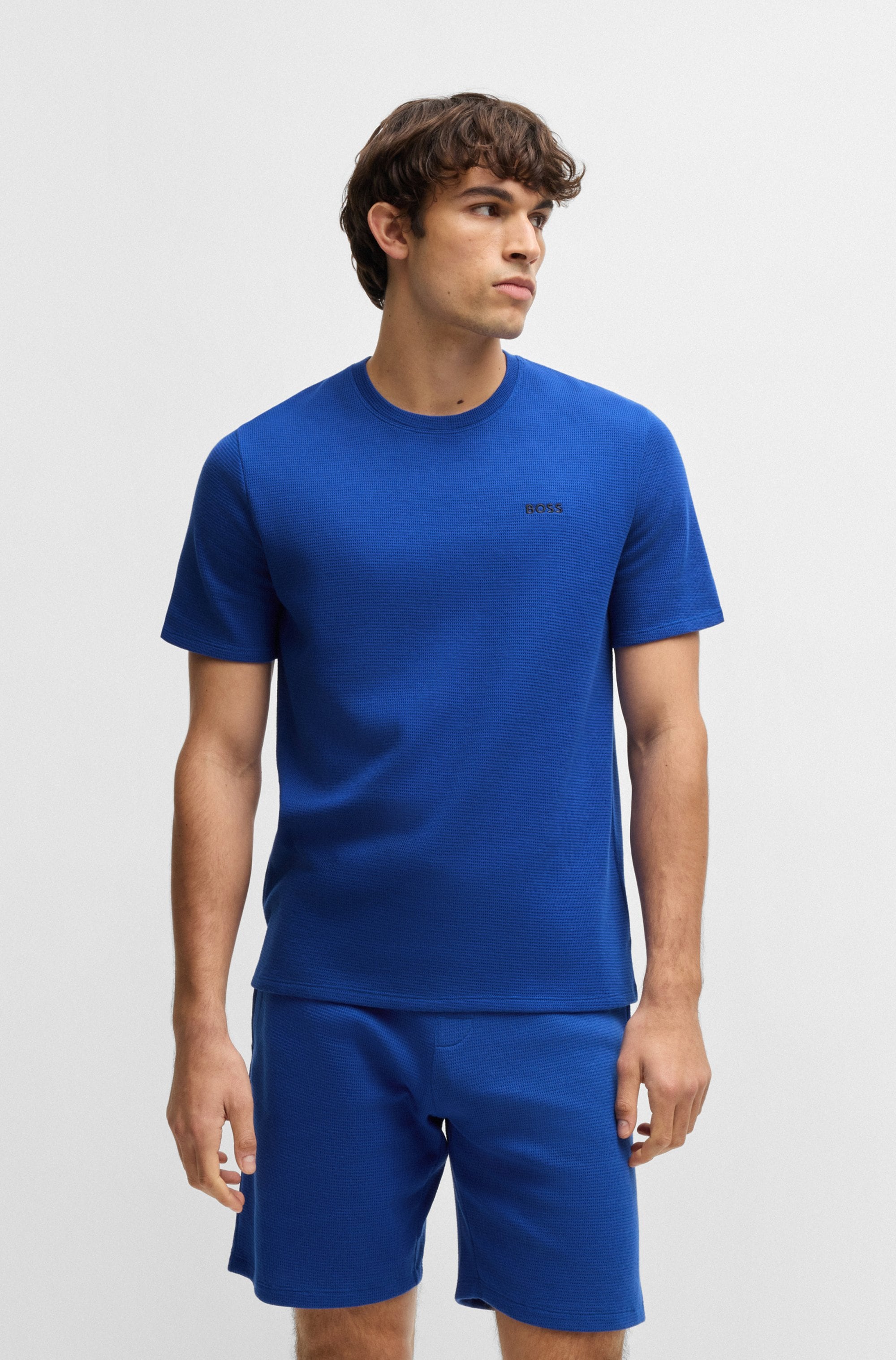 BOSS Pyjamaoberteil "Waffle T-Shirt" günstig online kaufen