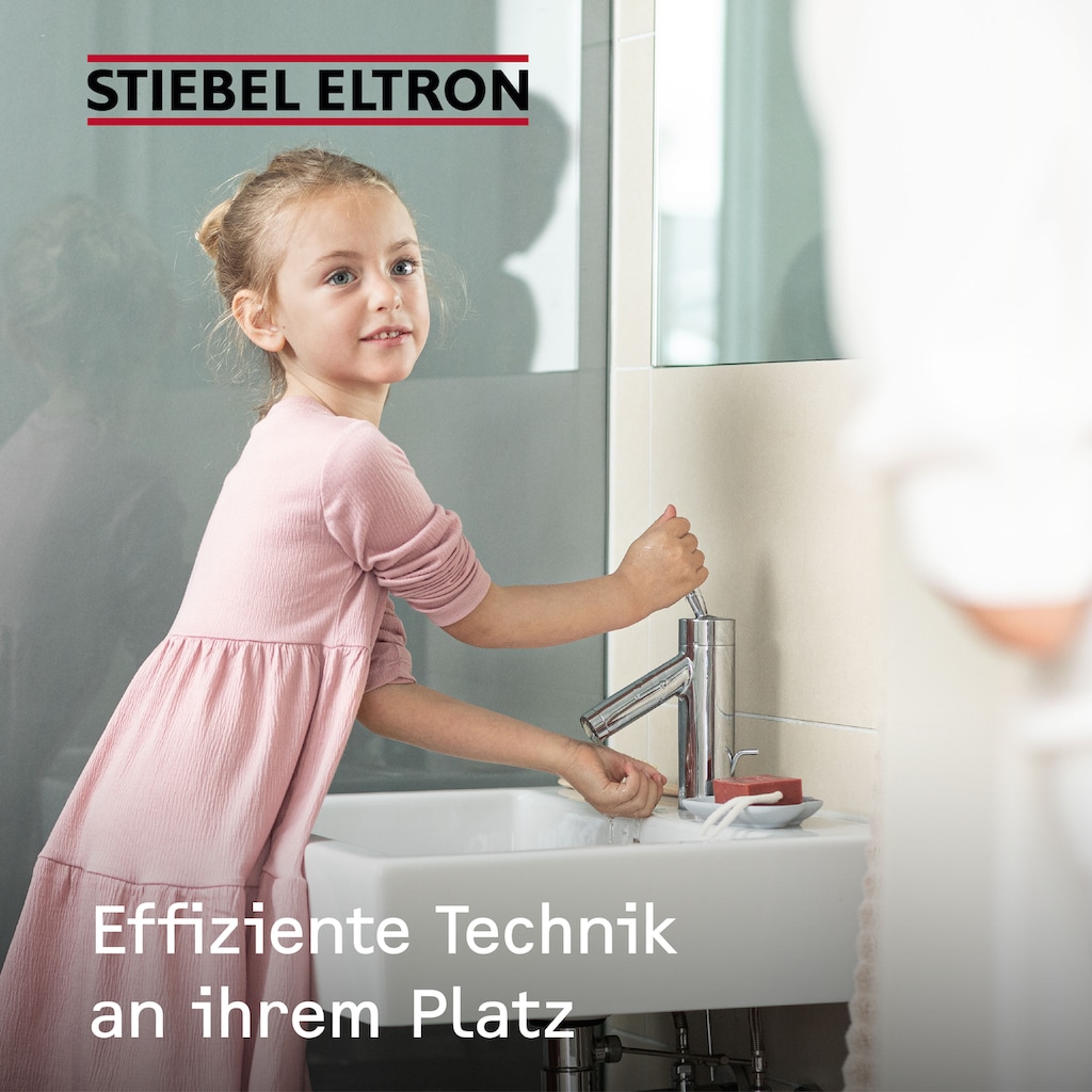 STIEBEL ELTRON Klein-Durchlauferhitzer »DHM 3 für Handwaschbecken, 3,5 kW, mit Stecker«, Hydraulisch, sofort lauwarmes Wasser (ca. 35°C), steckerfertig