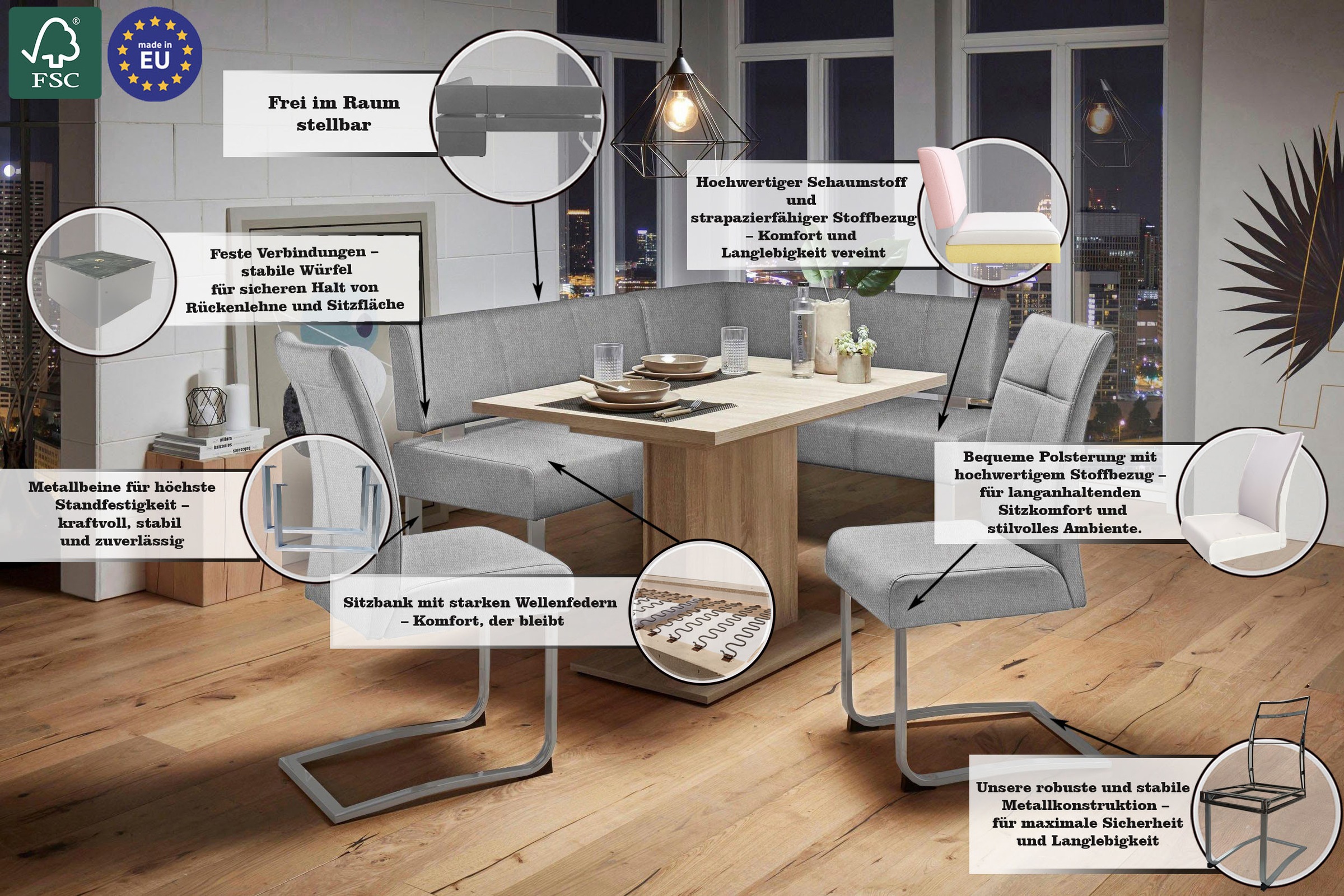 Thumbnail - OTTO home "Rab" in 2 Breiten (180 oder 200 cm), Bezug in verschiedenen Qualitäten