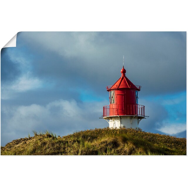 Artland Wandbild »Leuchtturm in Norddorf Insel Amrum«, Gebäude, (1 St.),  als Alubild, Leinwandbild, Wandaufkleber oder Poster in versch. Größen  kaufen | BAUR