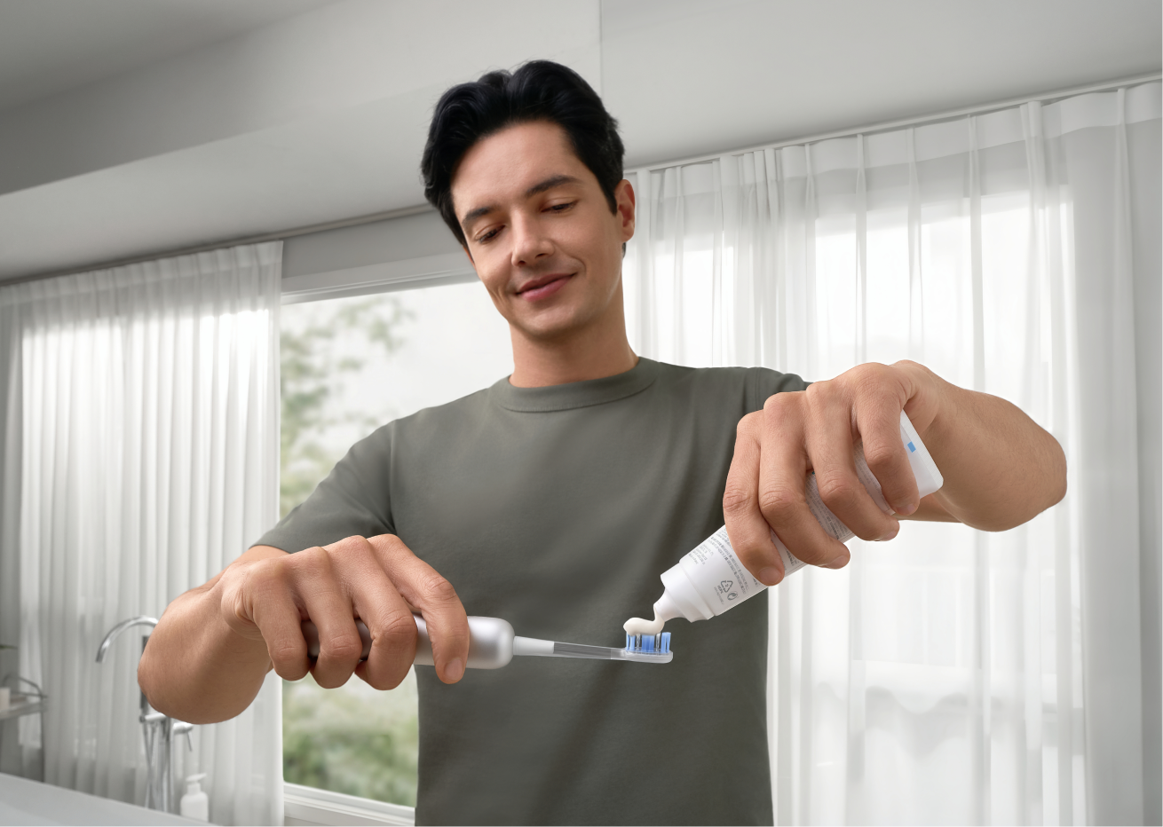 laifen Elektrische Zahnbürste »Wave Pro« 2 Stk. Aufsteckbürsten 60°-Oszillation, 66.000 Vibrationen/min, Drucksensor, 2 Modi