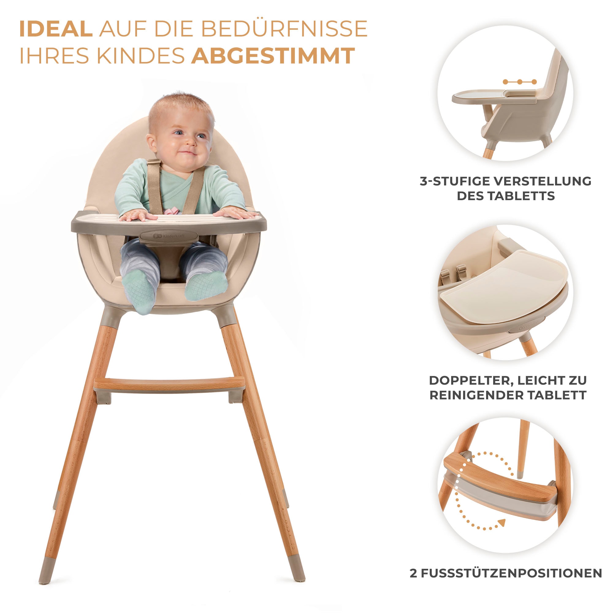 Kinderkraft Hochstuhl »FINI 2«
