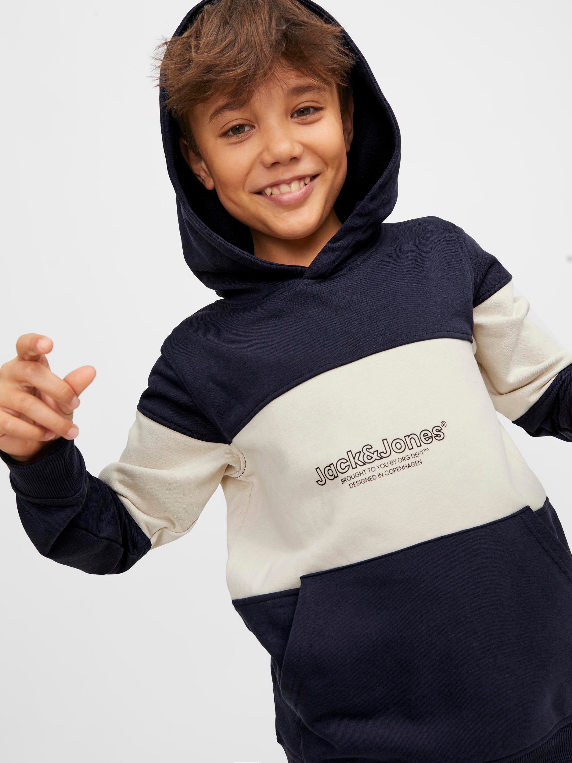 Jack & Jones Junior Hoodie »JORLAKEWOOD BLOCK SWEAT H«