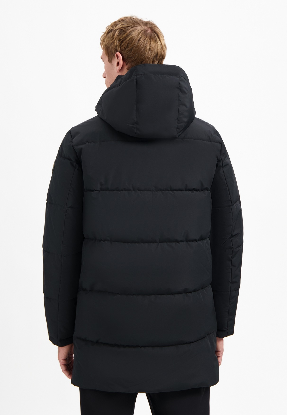 NO EXCESS Parka "No Excess Langer Steppparka Jacket Long Parka Hood Padded" günstig online kaufen