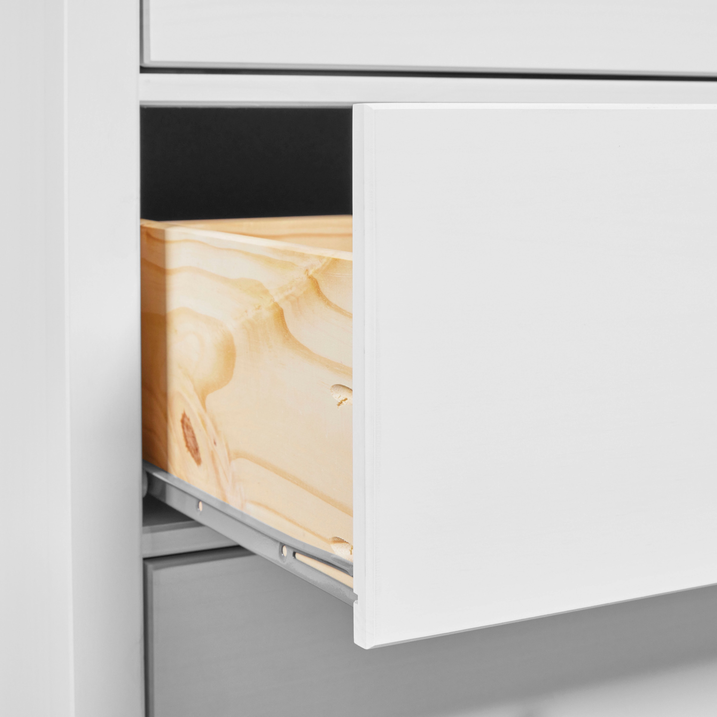 Inter Link Schubkastenkommode »Pinora, Kiefer Massivholz, Weiss, 3 Schubladen, 85 x 39,5 x 96 cm« 1 Stk. tlg. Kommode im modernem Skandi Look, viel Stauraum