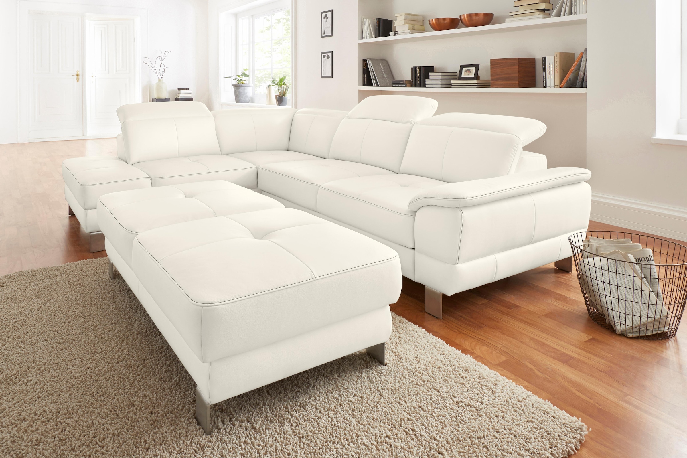 exxpo - sofa fashion Ecksofa "Mantua, bequem, inkl. Kopfteilfunktion, Breit günstig online kaufen
