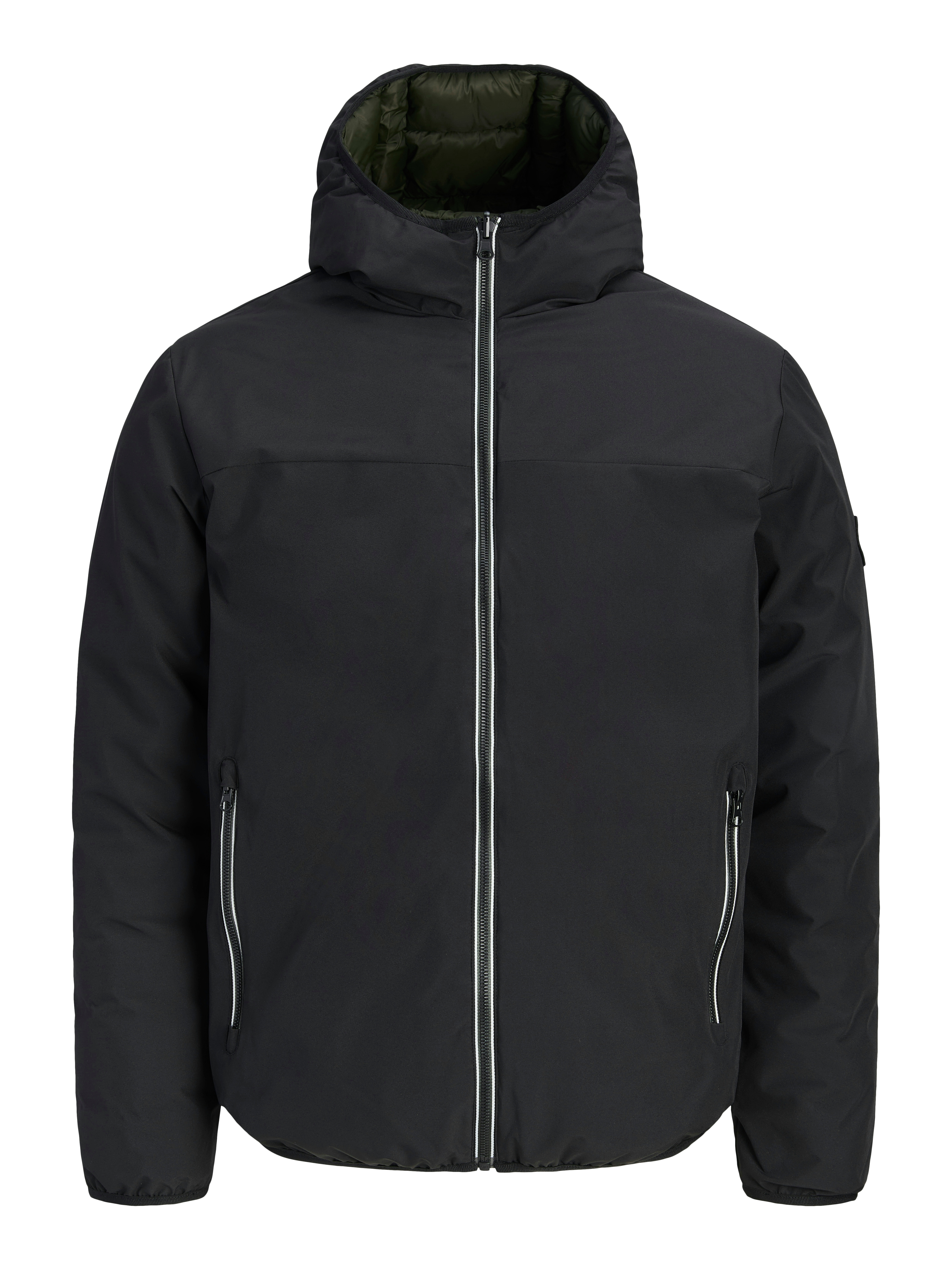 Jack & Jones Kurzjacke "JJEBROOKLYN REVERSIBLE JACKET SN" mit Kapuze Kunstfaser, regular fit