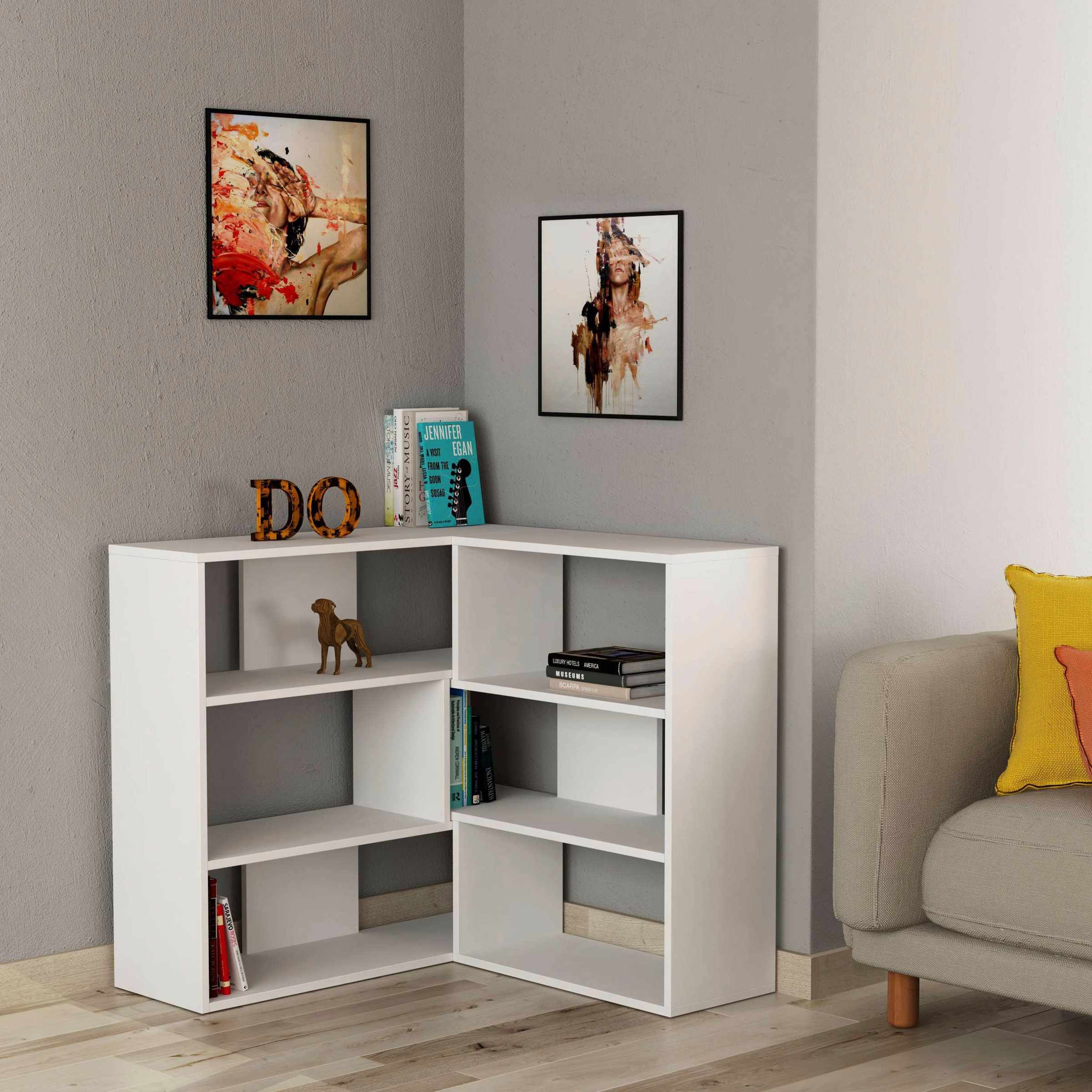 Decortie Bücherregal "Molly No.3 Bücherregal", (Packung), Leichte Montage, günstig online kaufen